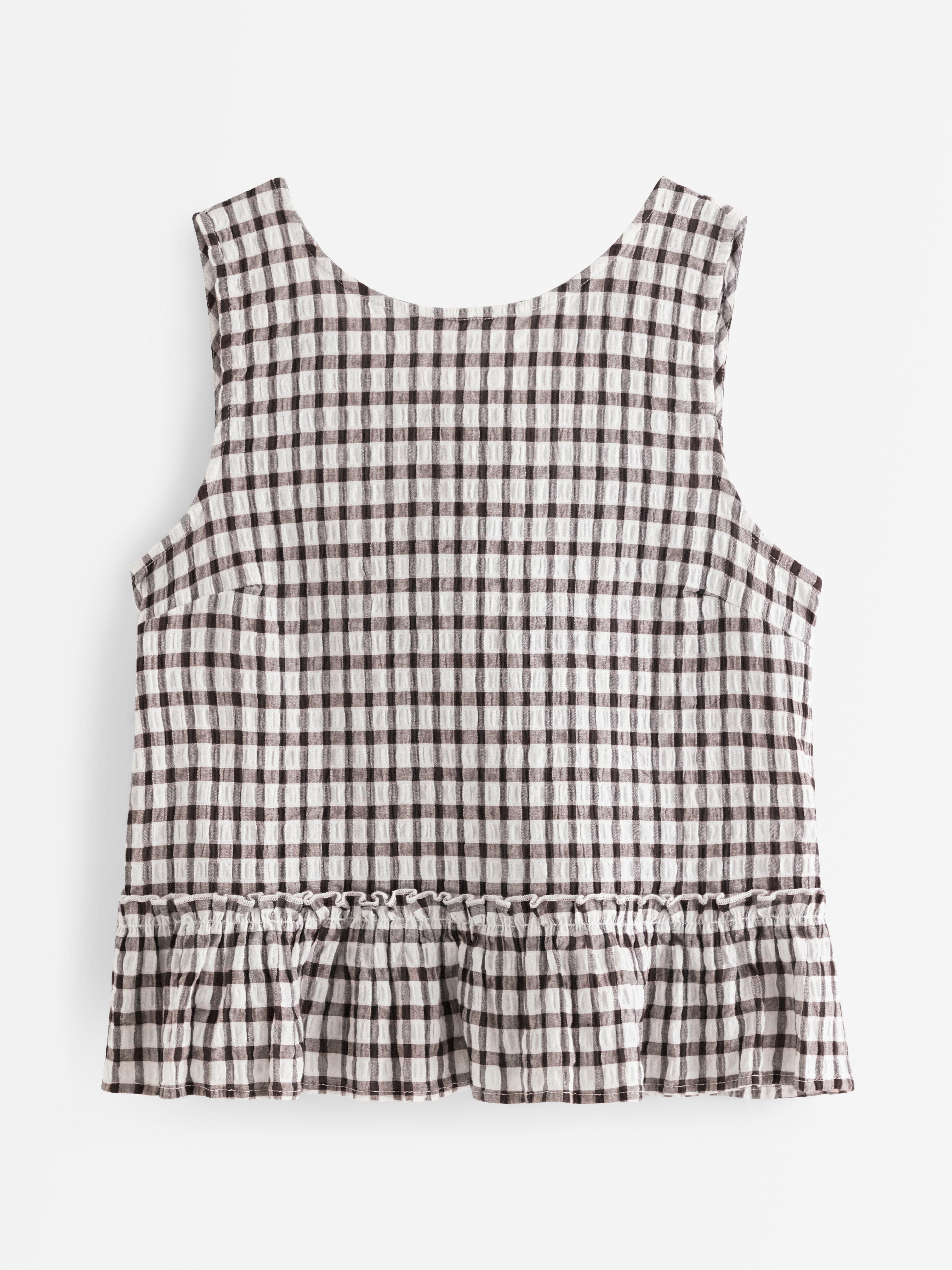 Bluse - Dame - Brun