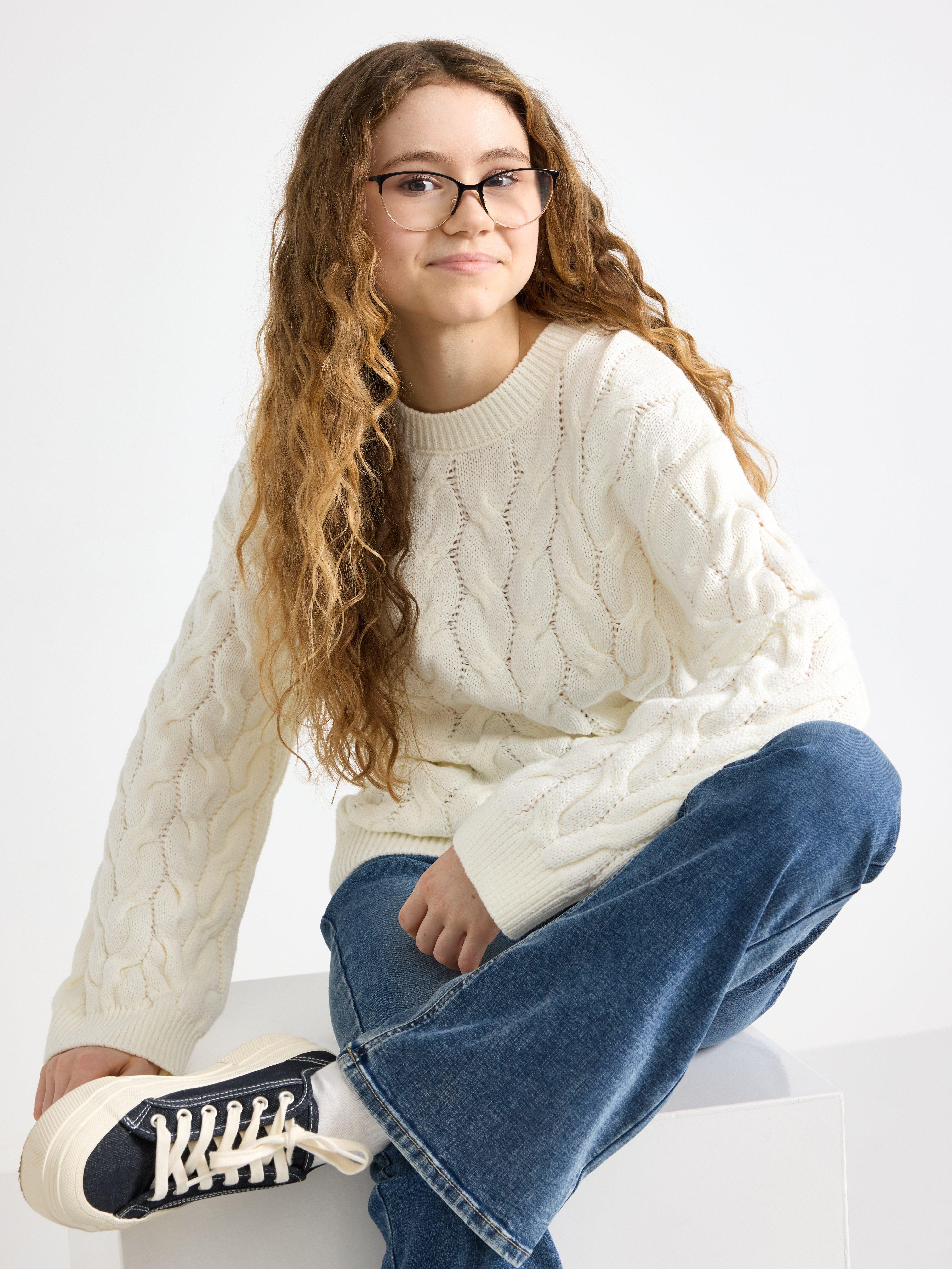 Sweater - Børn - Hvid