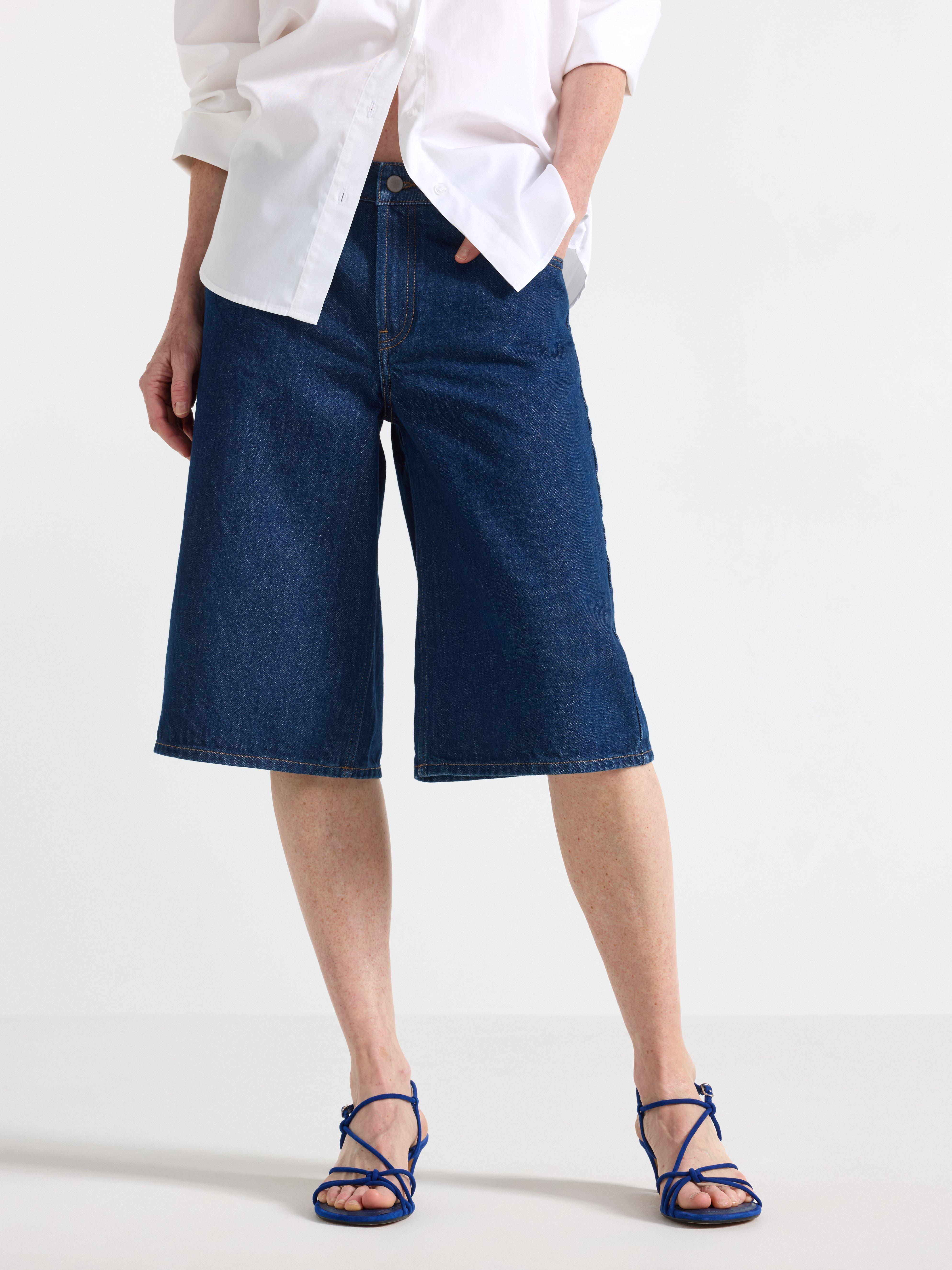 Shorts - Dame - Blå