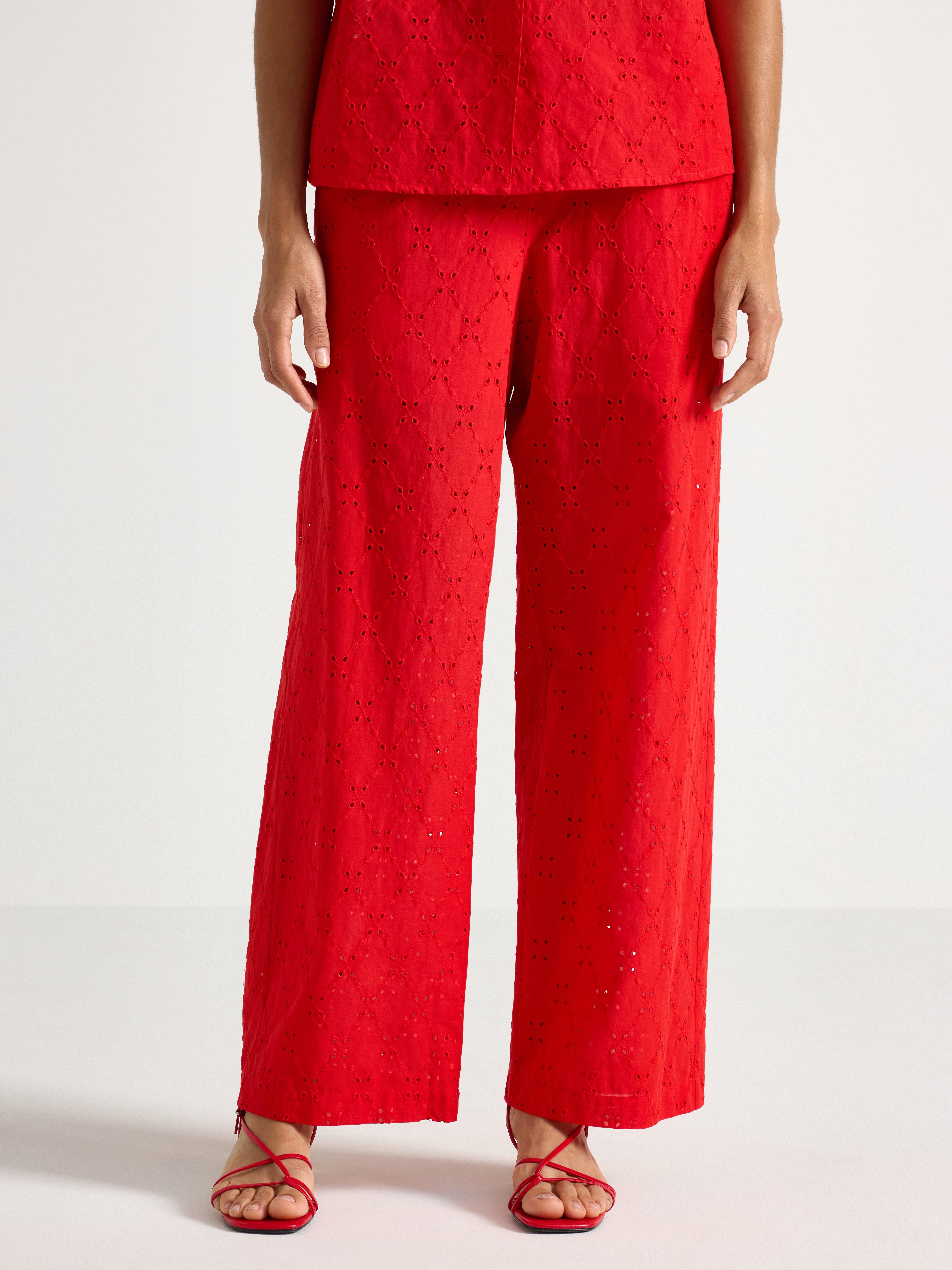Trousers - Womens Wear - Red