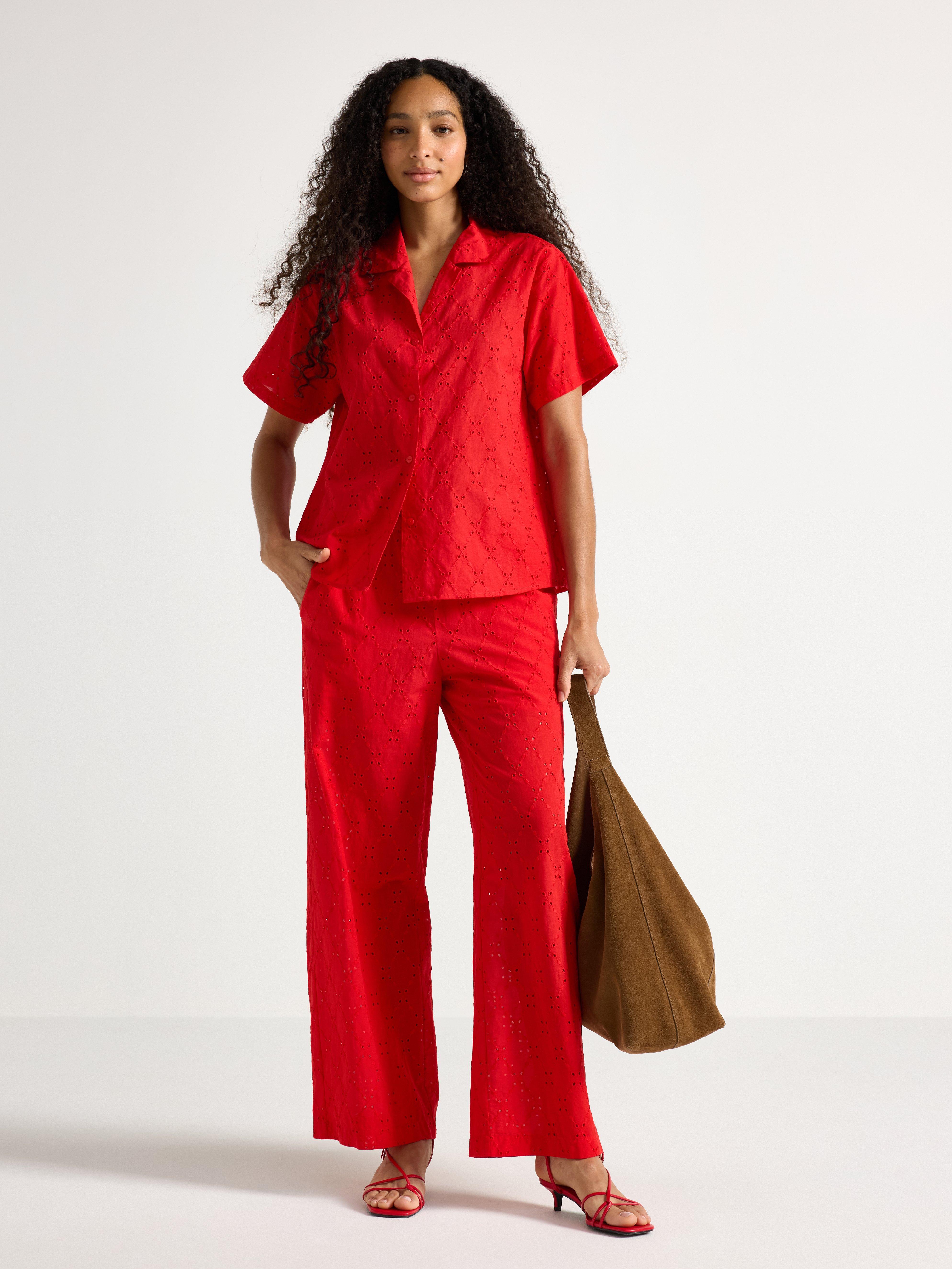 Trousers - Womens Wear - Red
