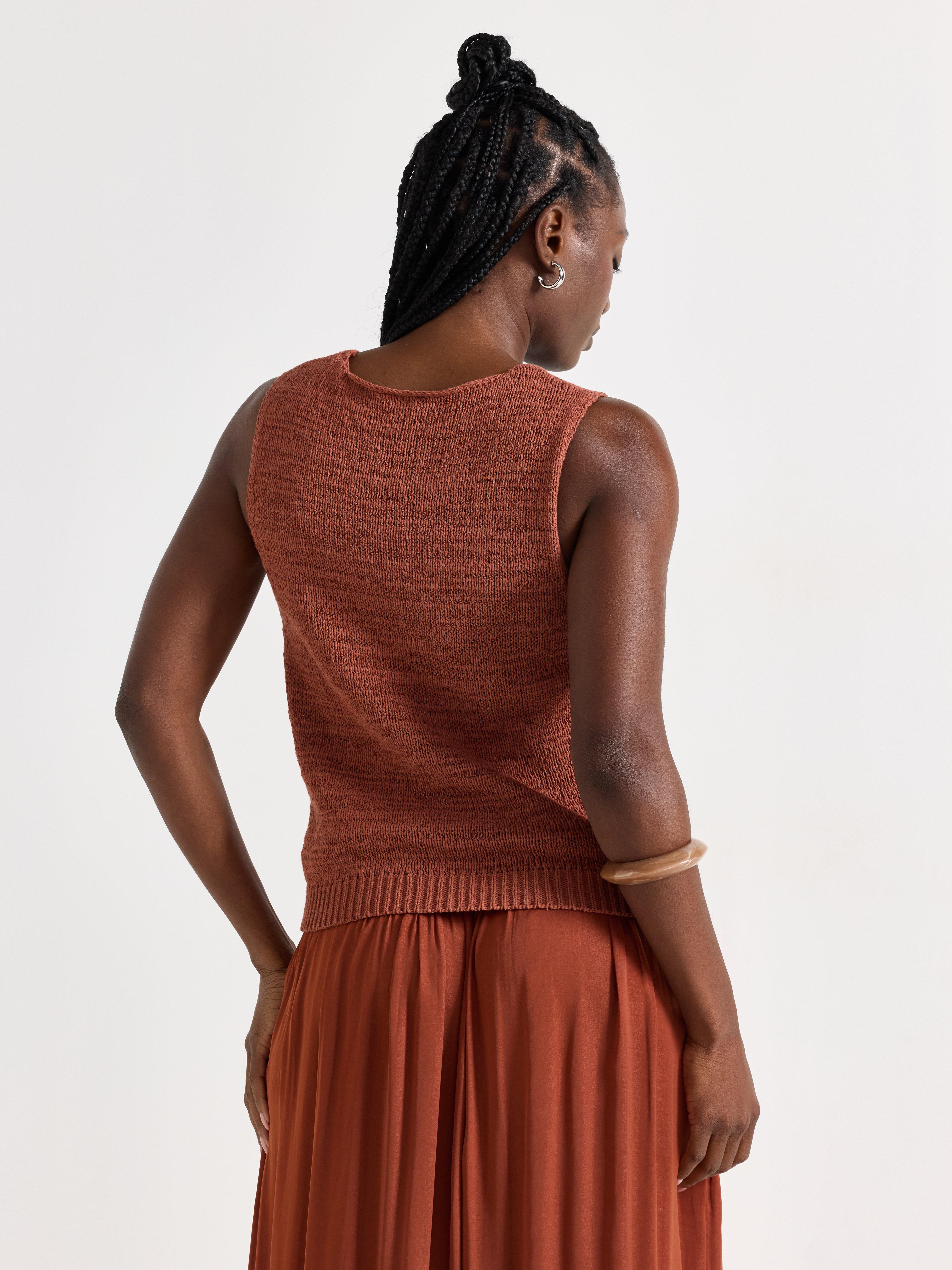 Vest - Womens Wear - Brown