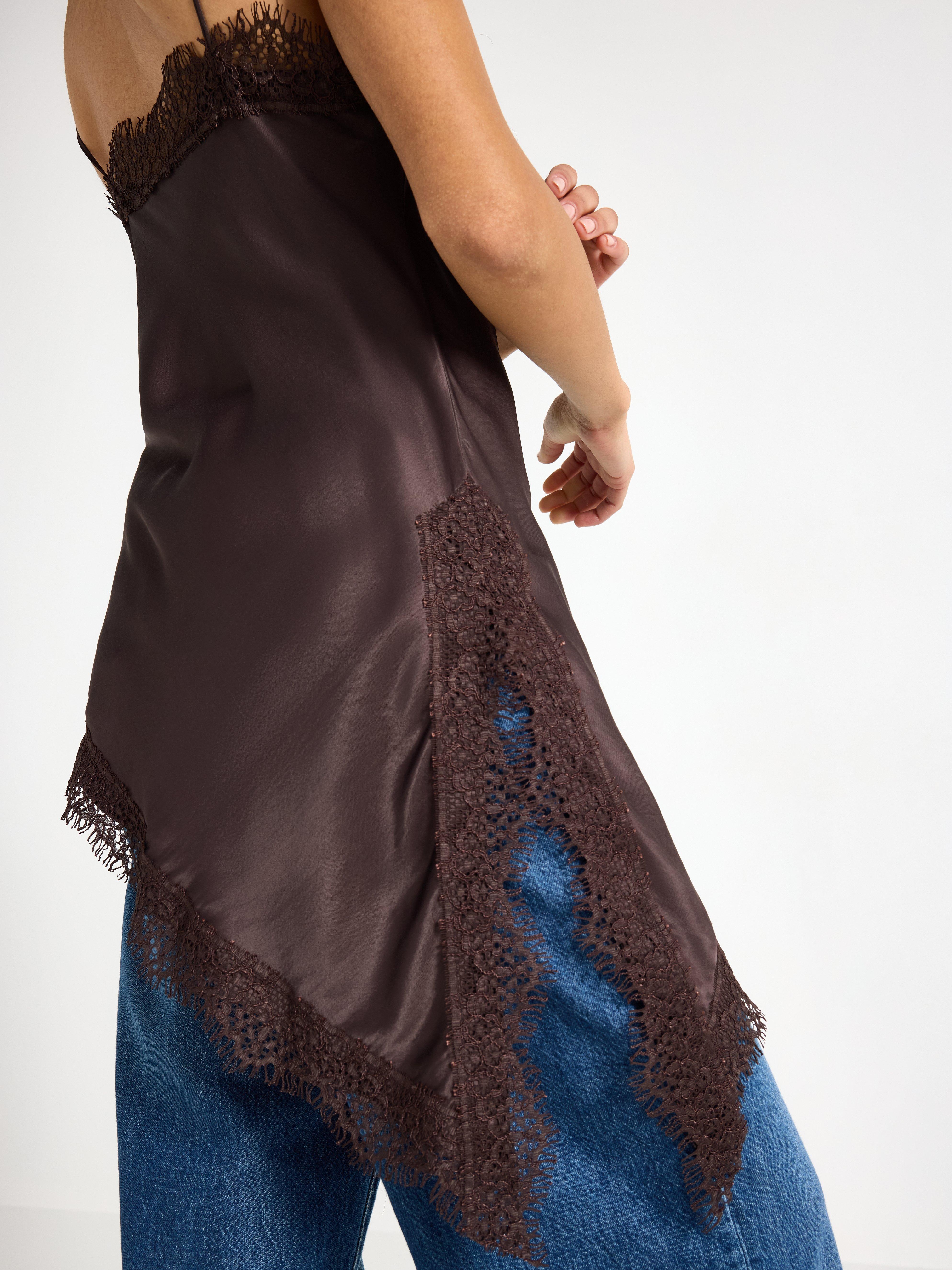 Bluse - Dame - Brun
