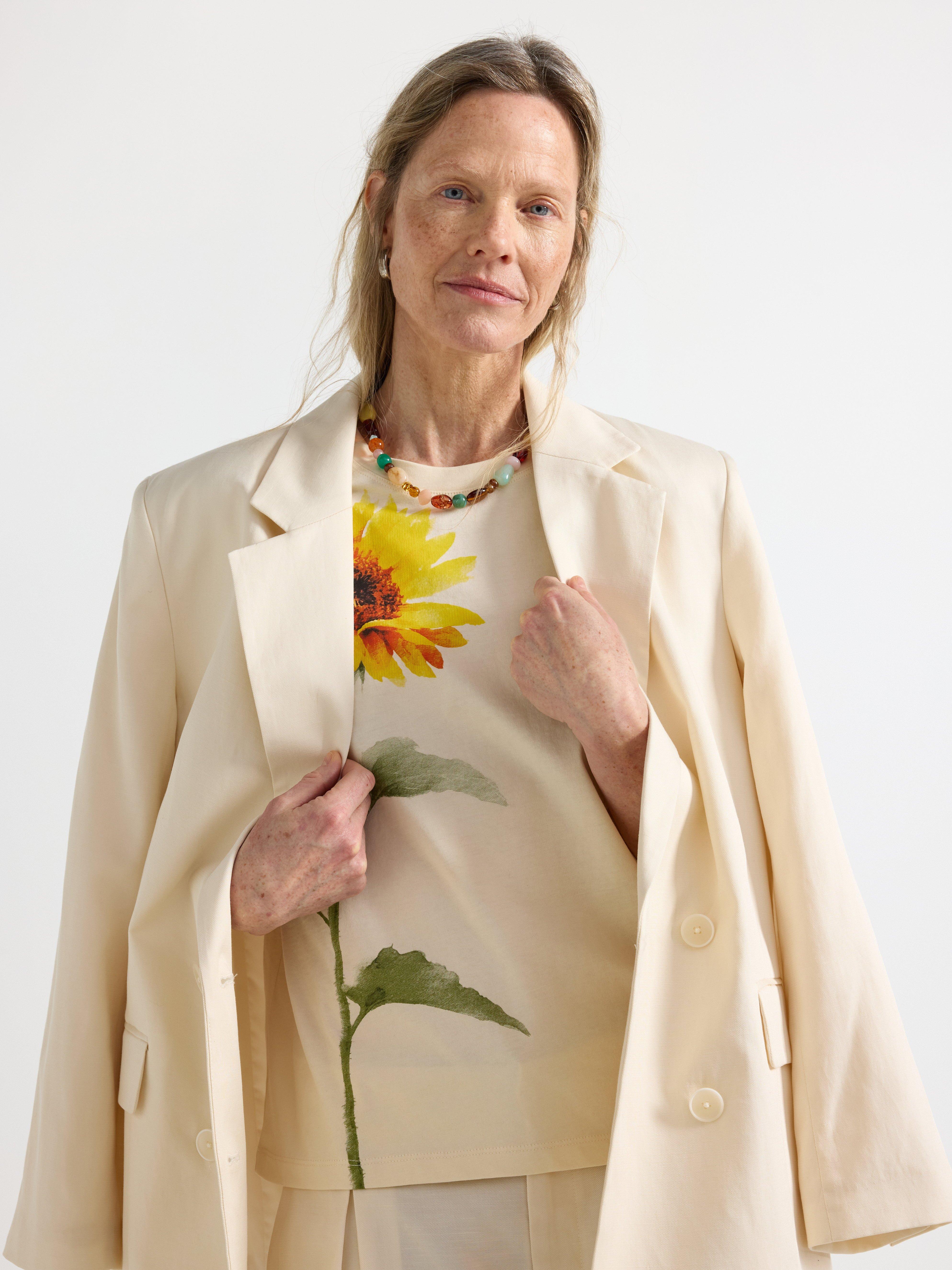 T-shirt - Dam - Beige