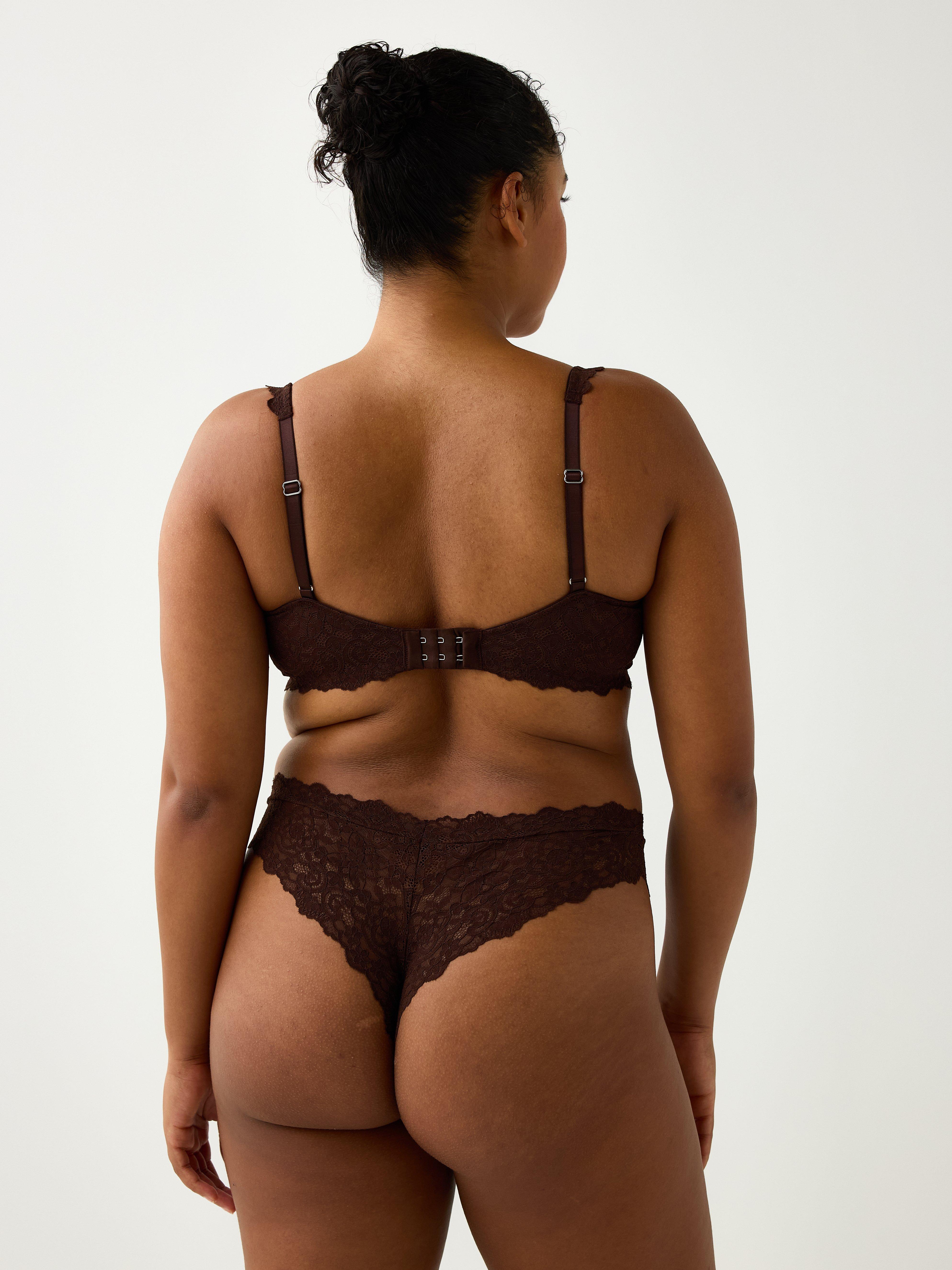 Unpadded Bra - Lingerie - Brown