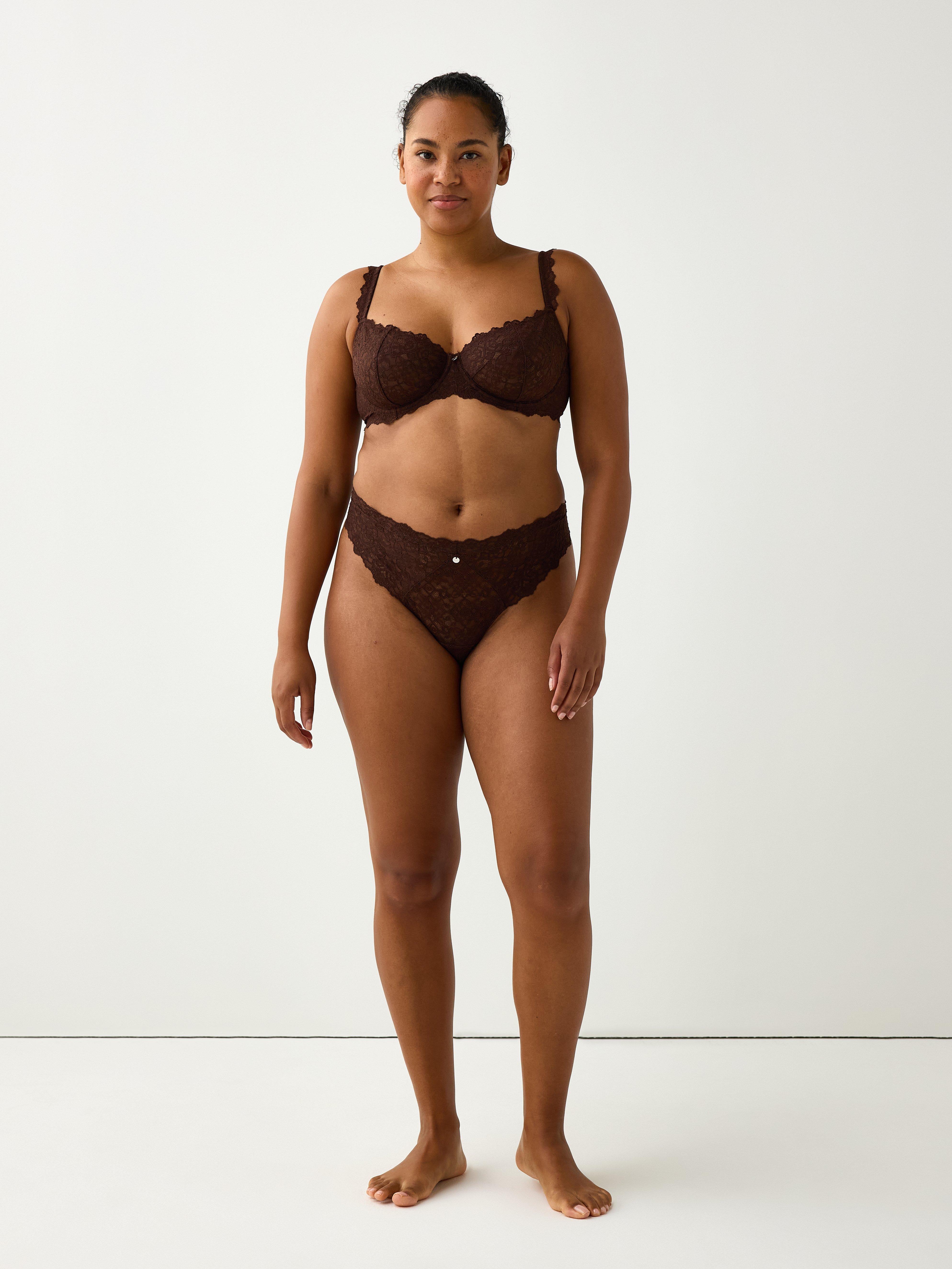 Unpadded Bra - Lingerie - Brown