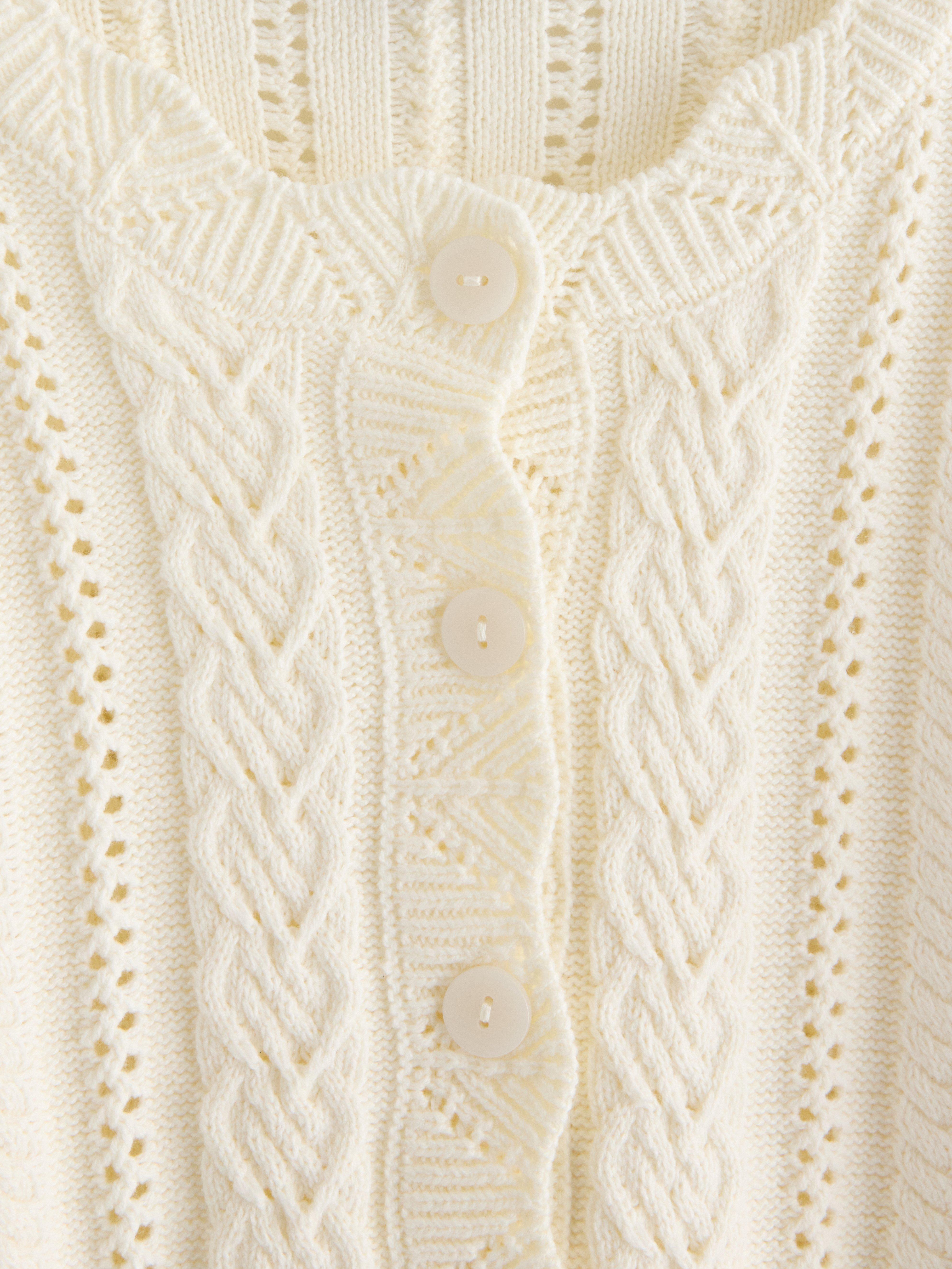 Cardigan - Dame - Hvid