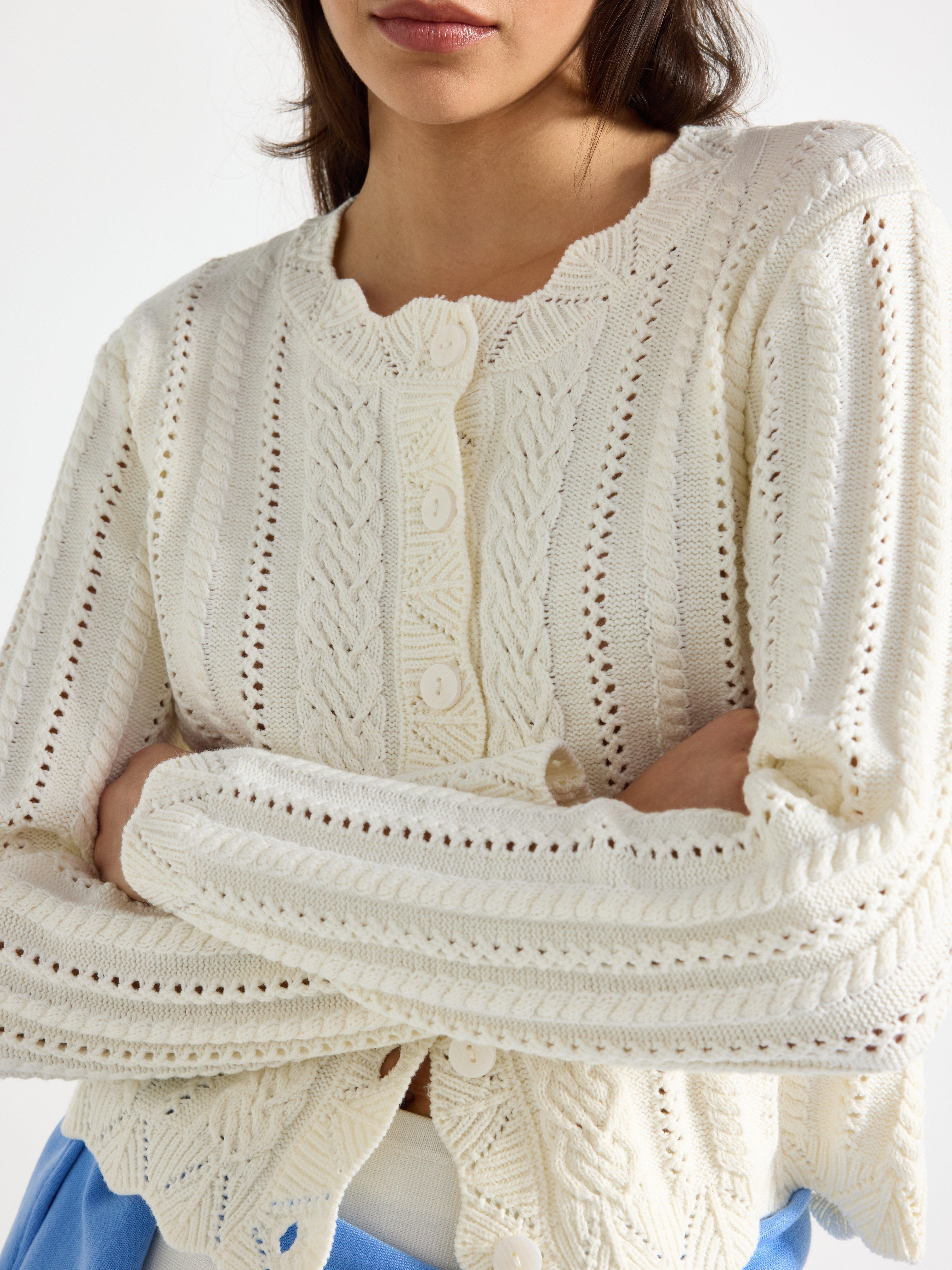 Cardigan - Dam - Vit