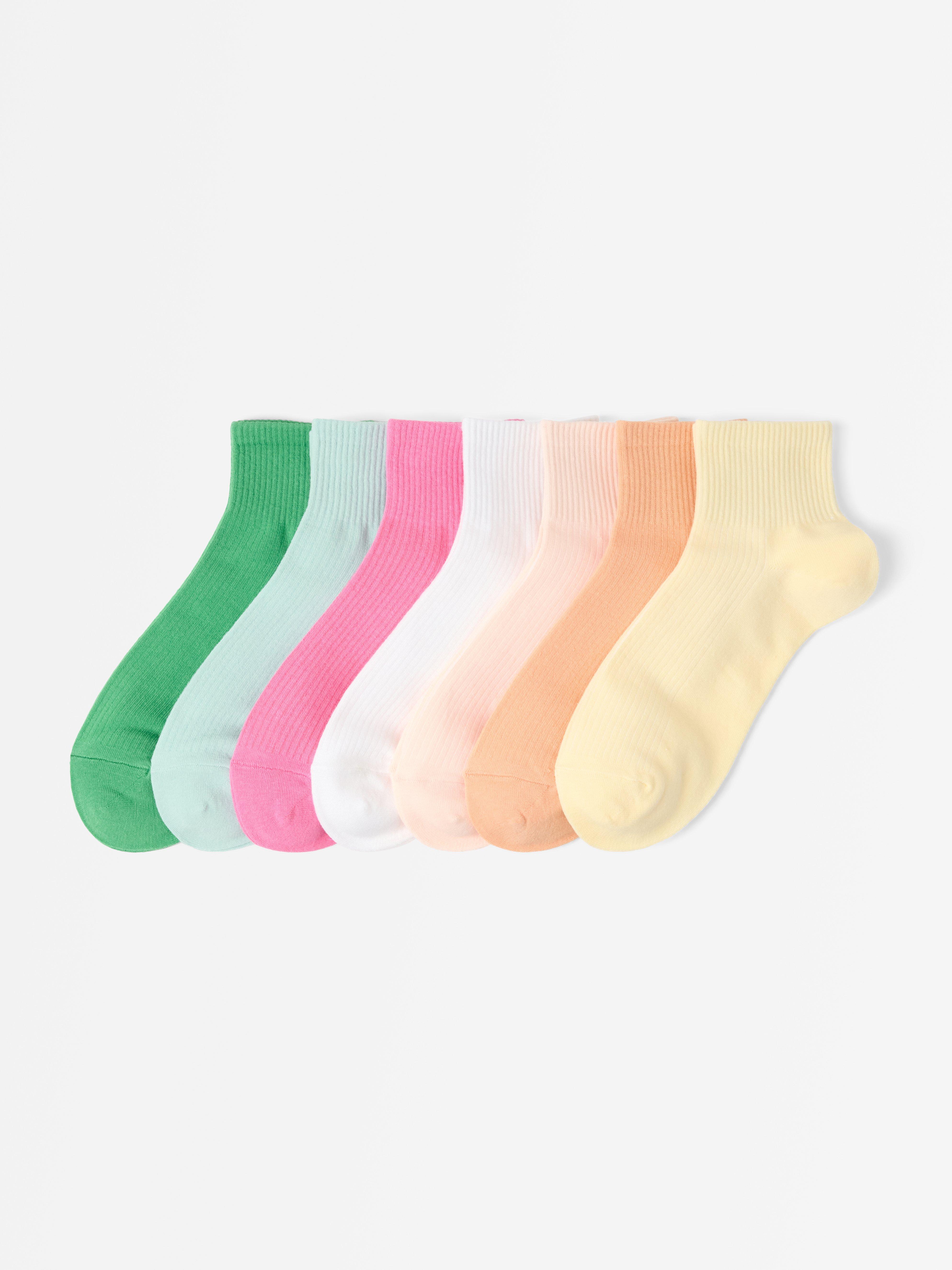 Vysoké kotníkové ponožky - Spodní prádlo - Žlutá