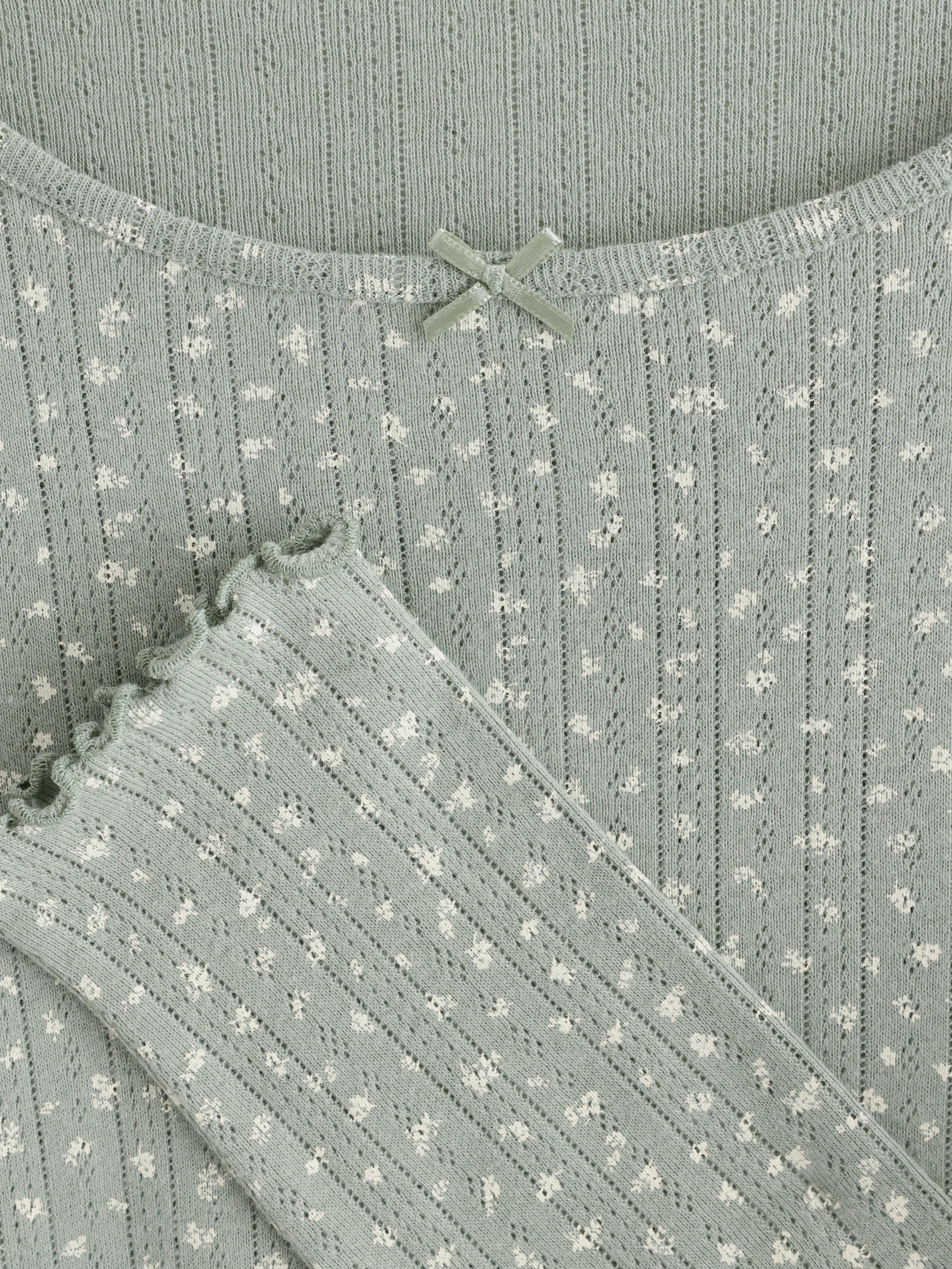 Pyjama Top - Lingerie - Green