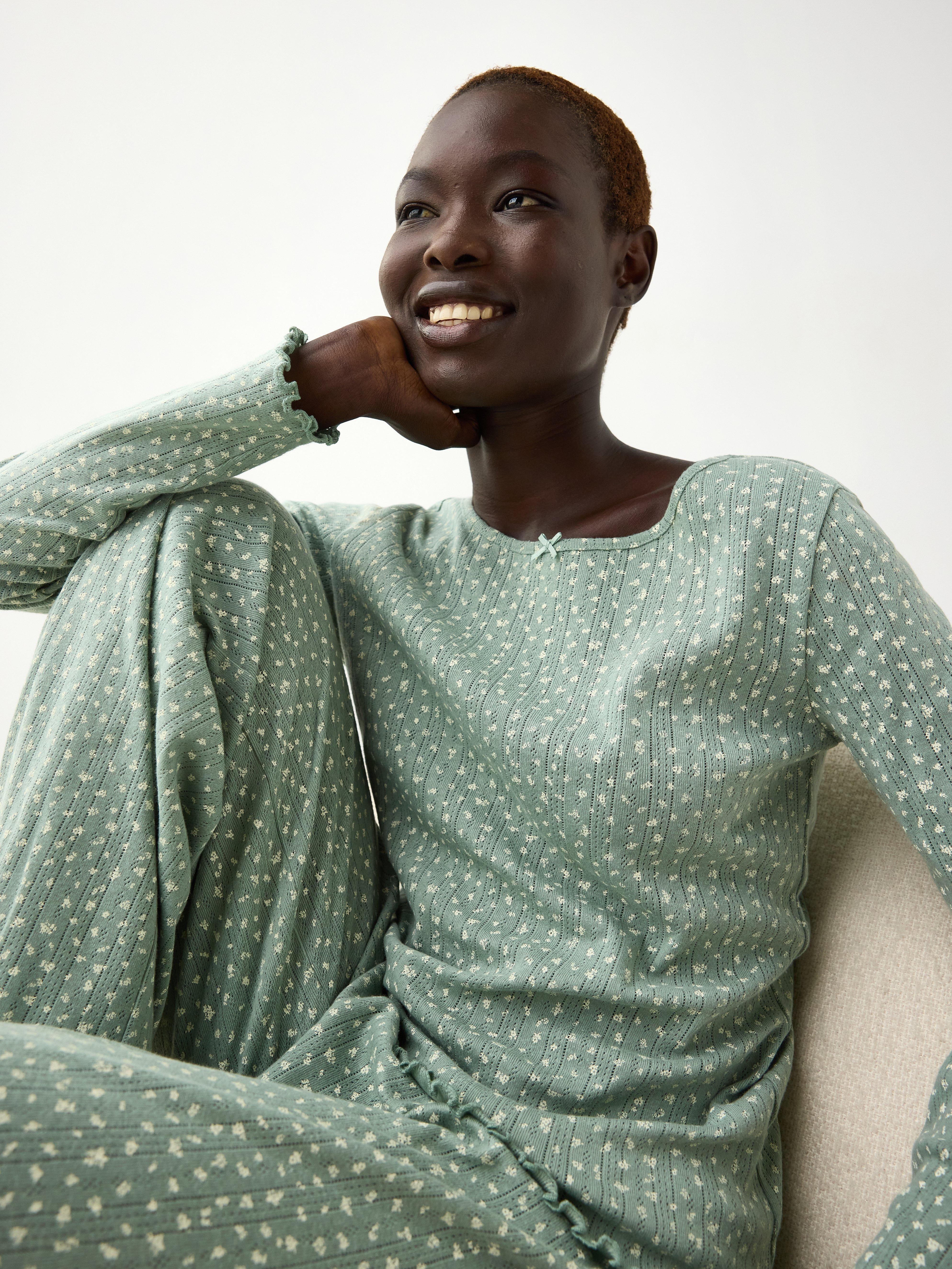 Pyjama Top - Lingerie - Green