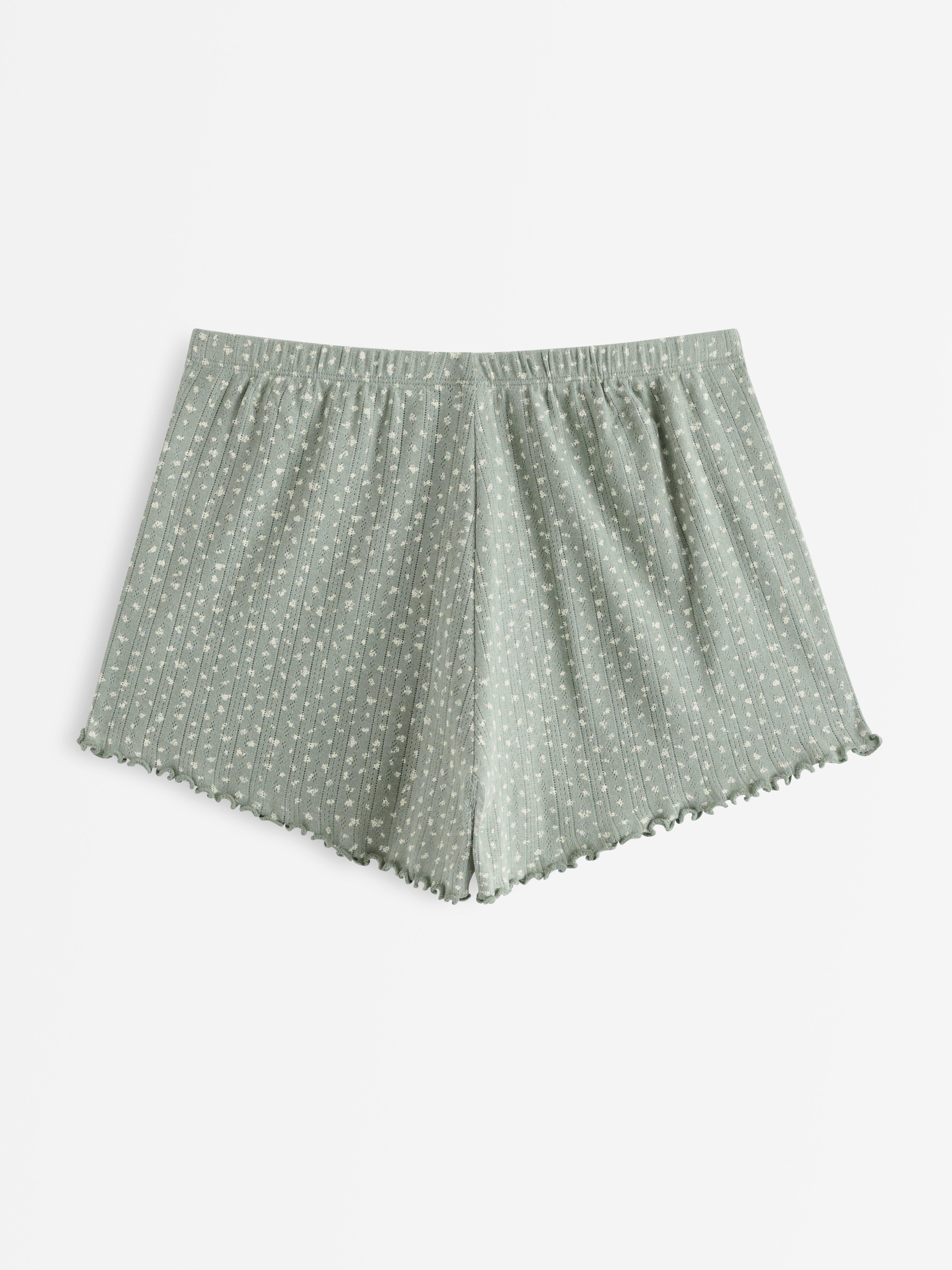 Pyjama Shorts - Lingerie - Green