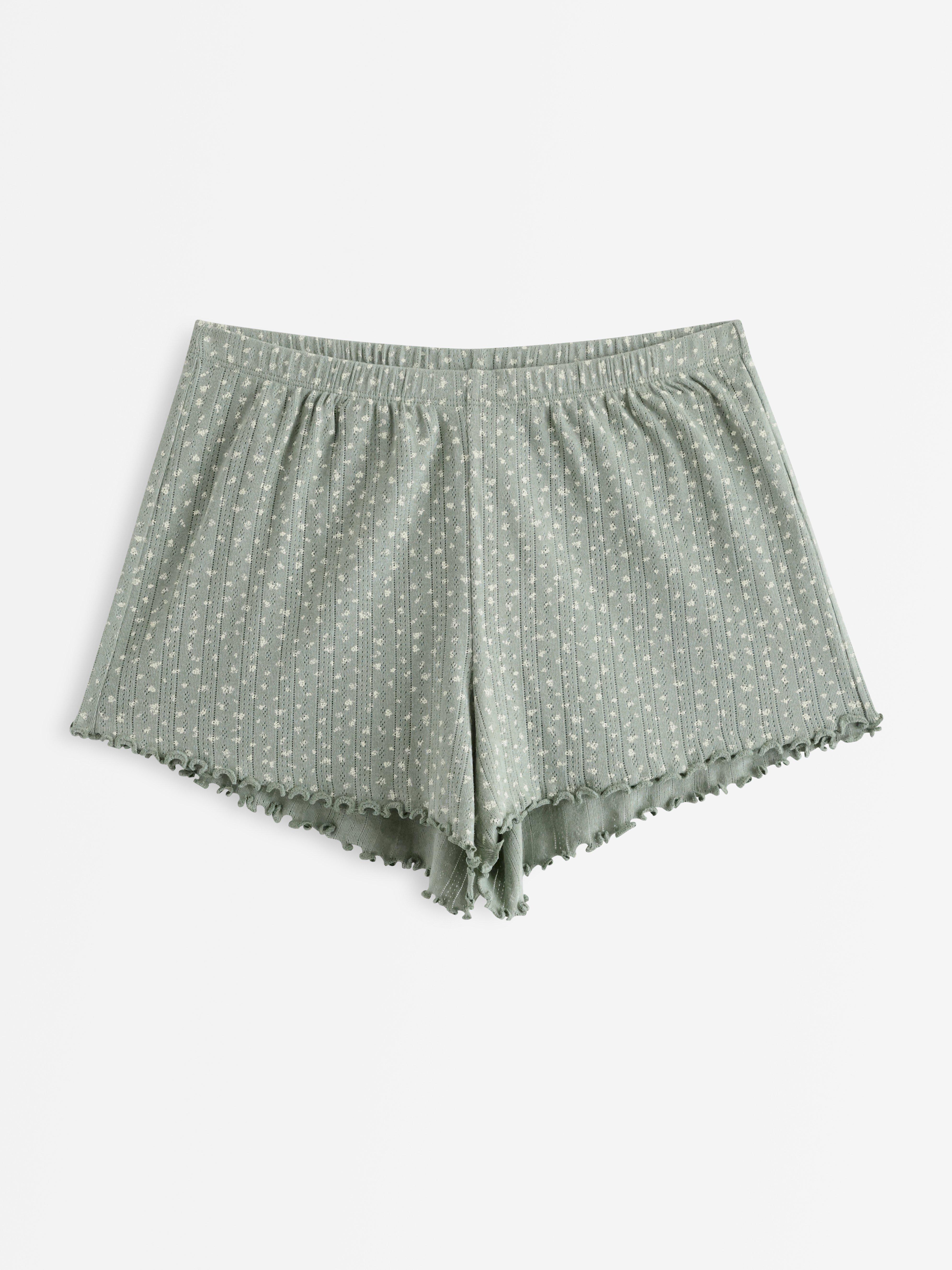 Pyjama Shorts - Lingerie - Green