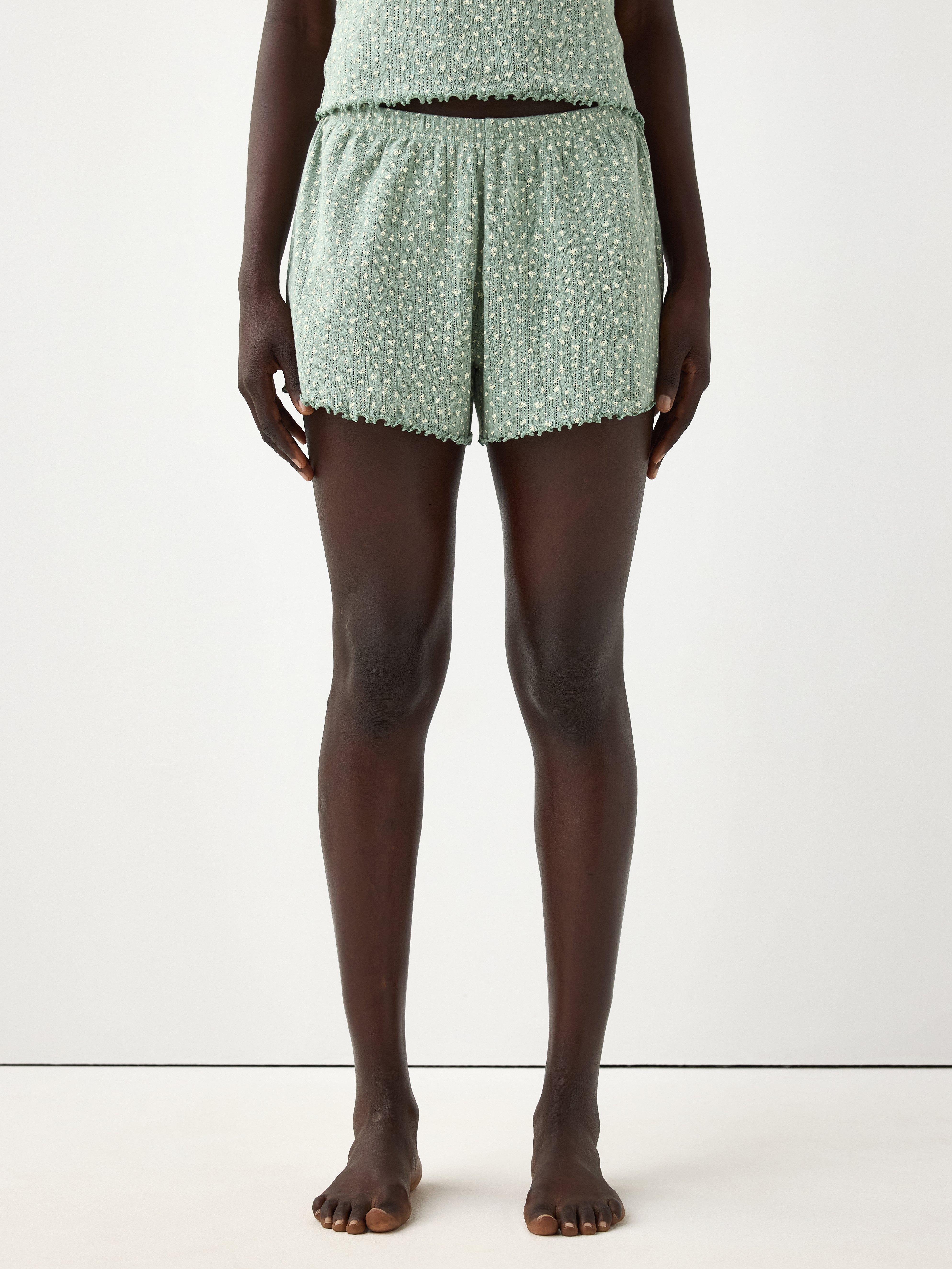 Pyjama Shorts - Lingerie - Green