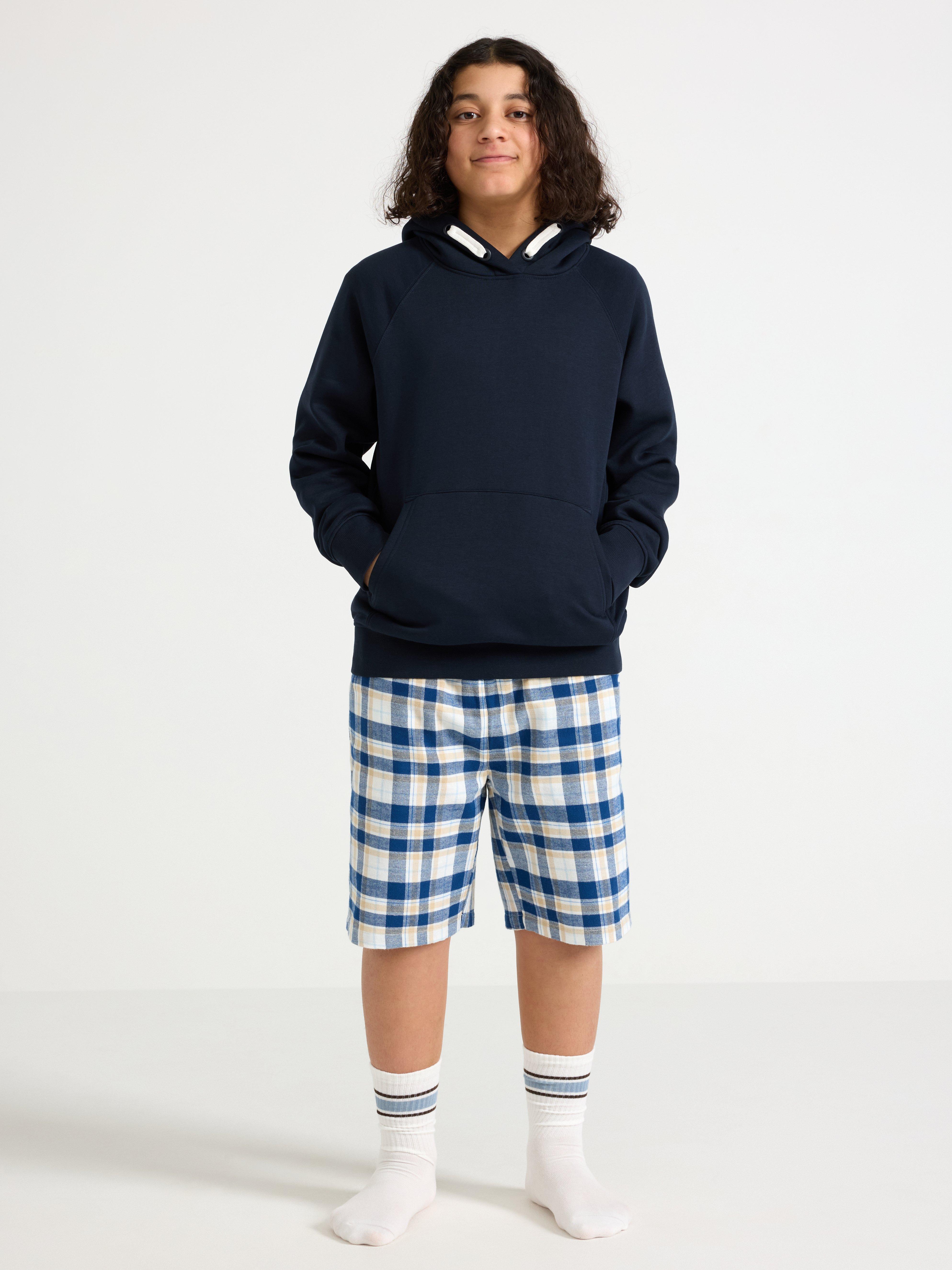 Pyjamashortsit - Lapset - Sininen