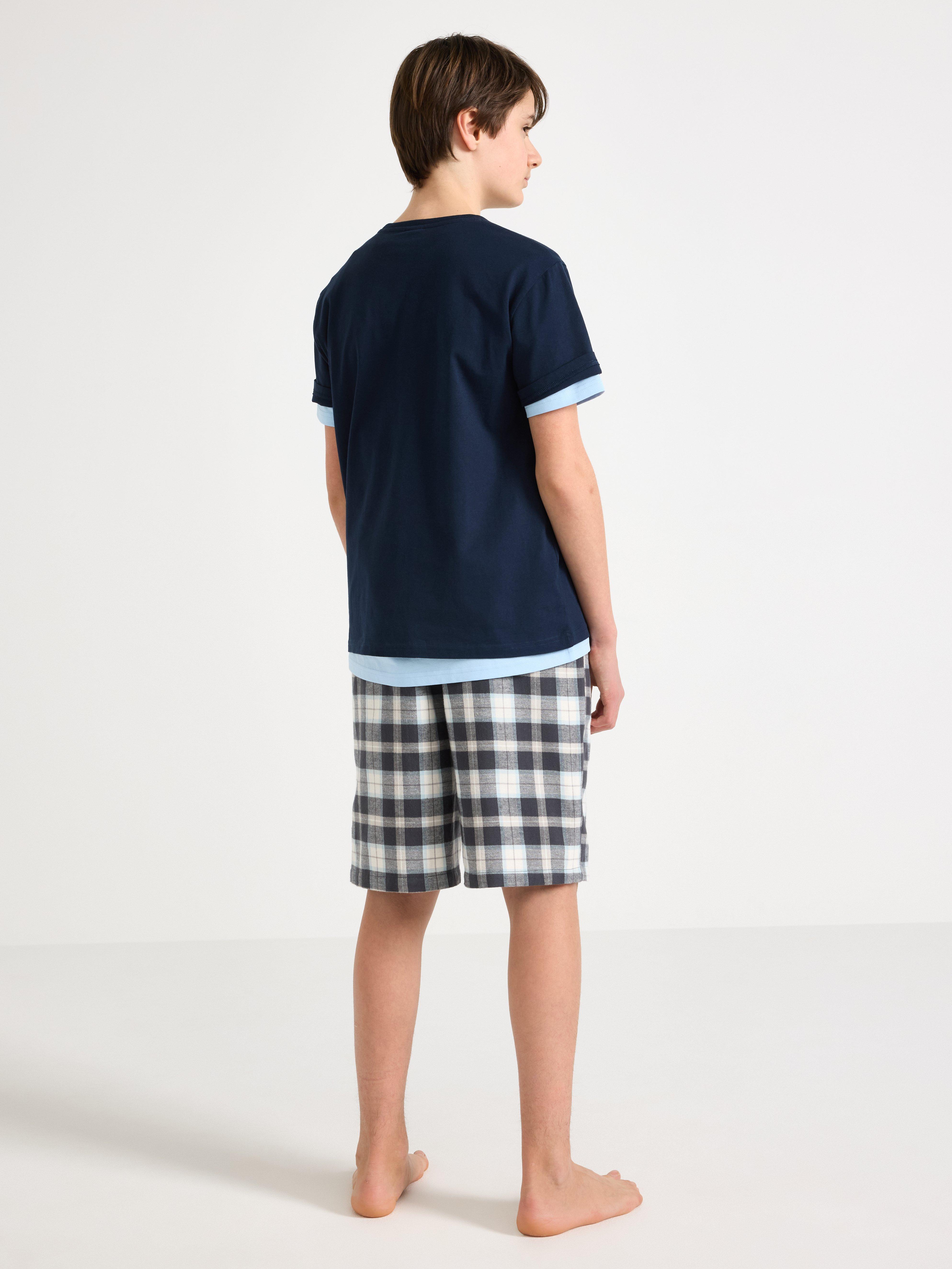 Pyjamasshorts - Barn - Svart