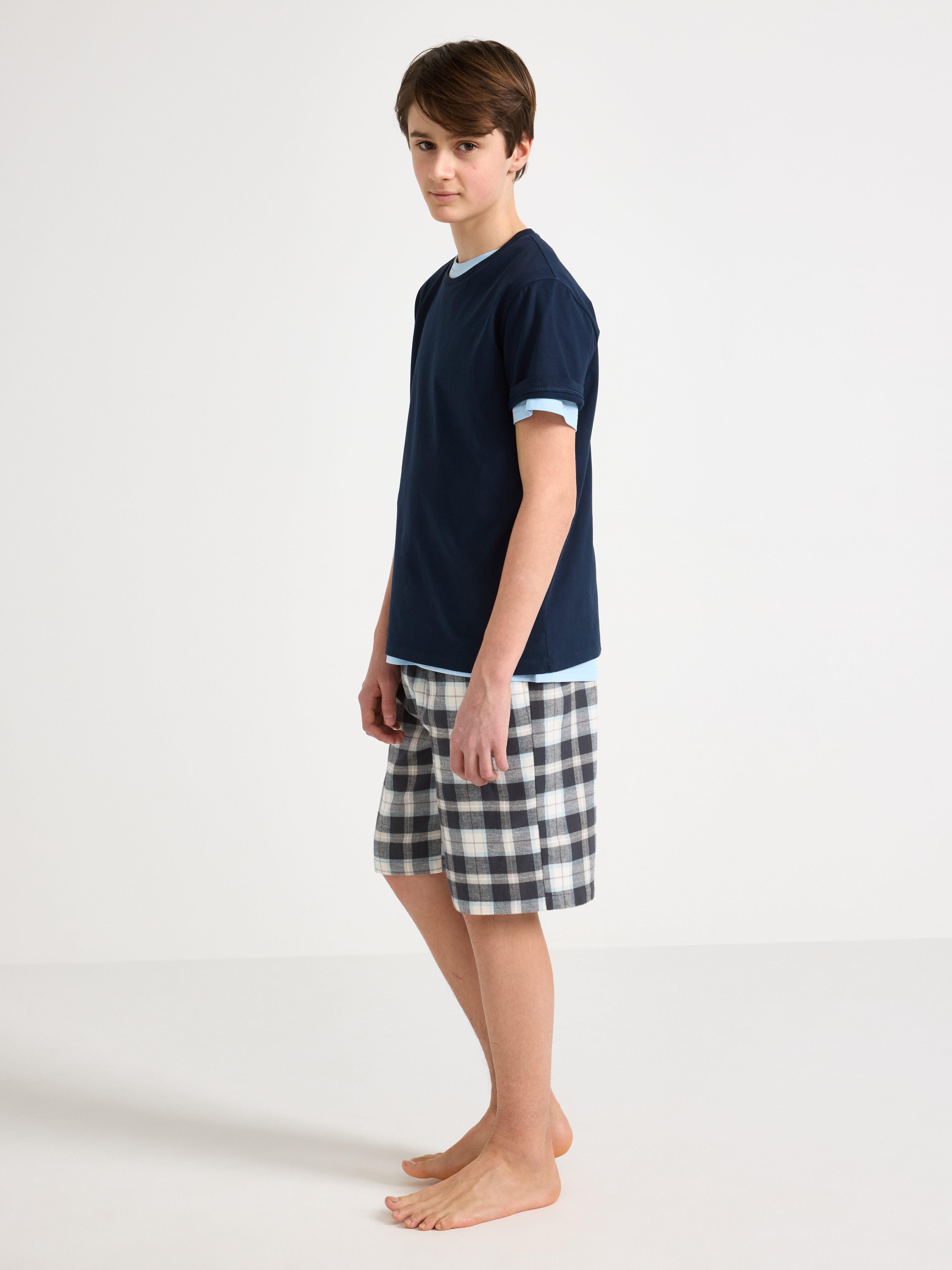 Pyjamasshorts - Barn - Svart