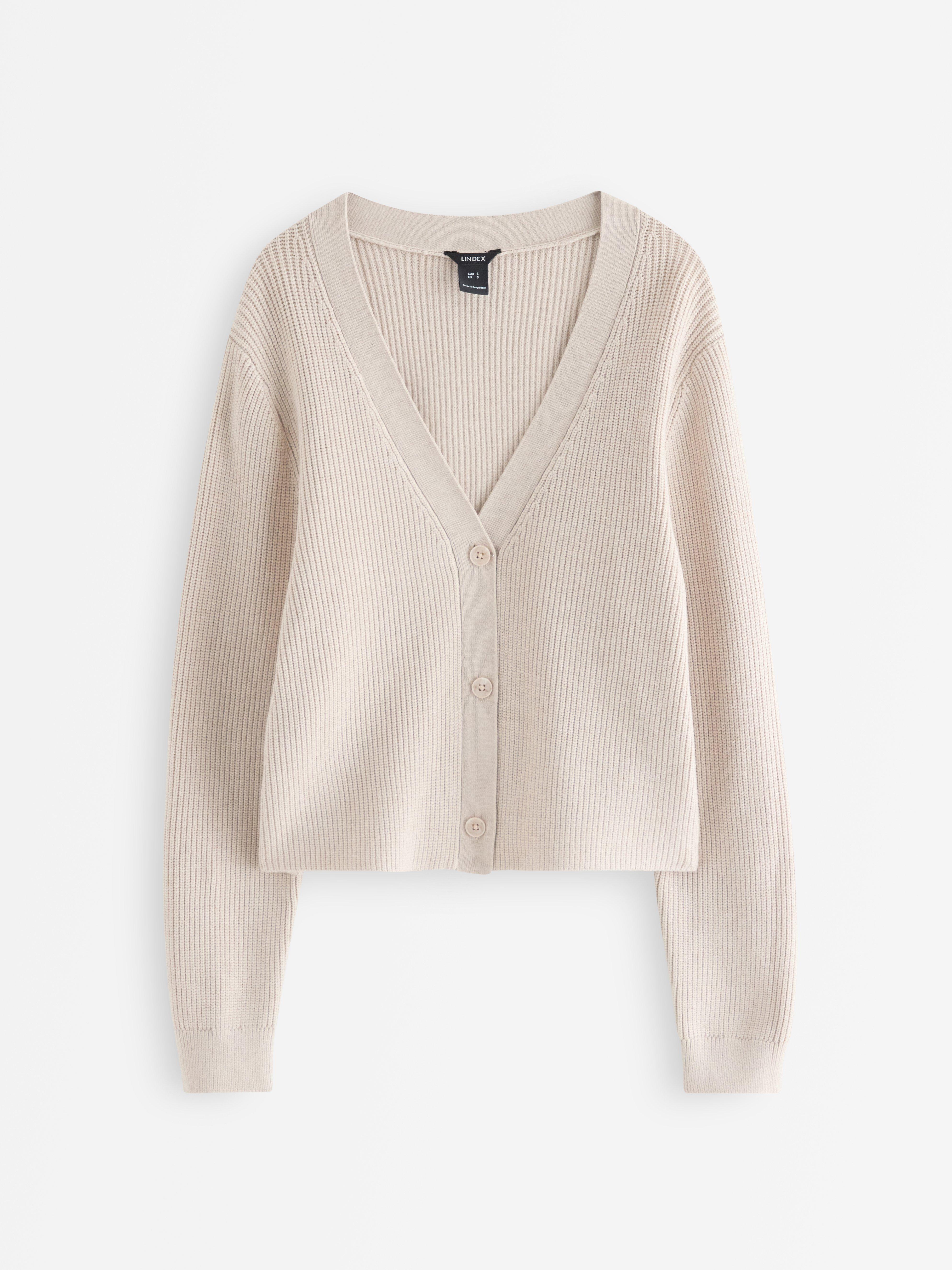 Cardigan - Dame - Beige