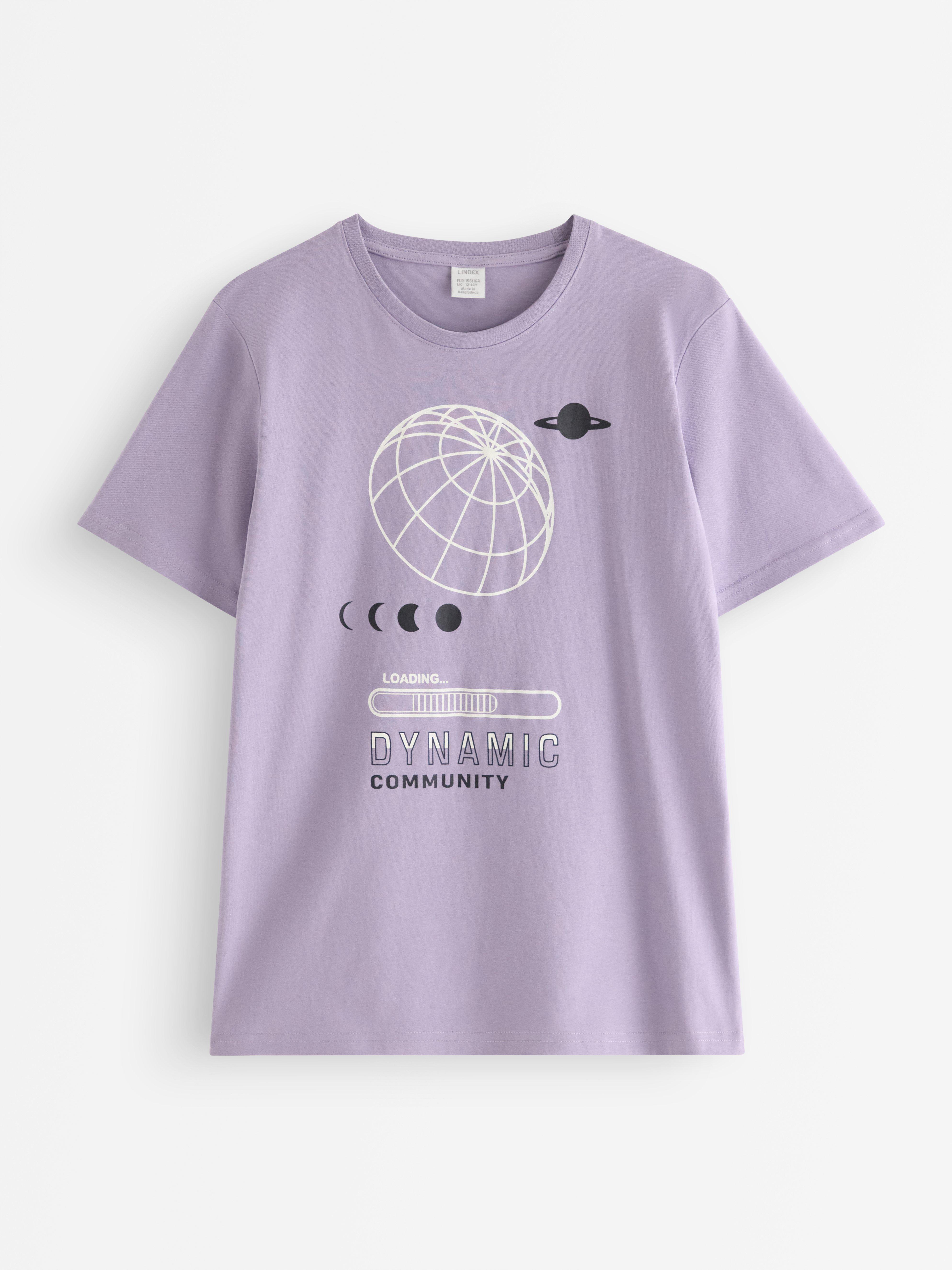 T-shirt - Barn - Lilla