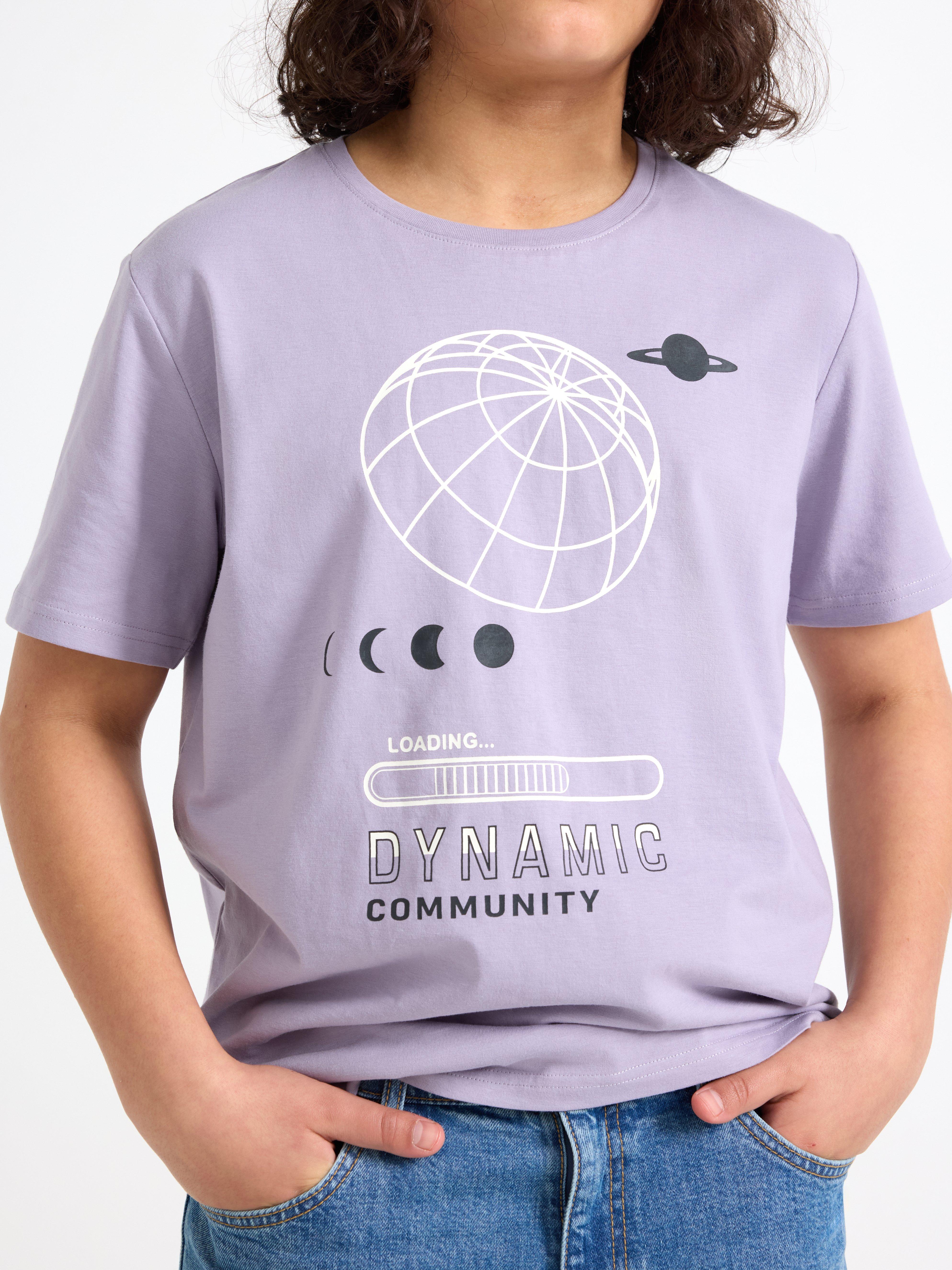 T-shirt - Barn - Lilla