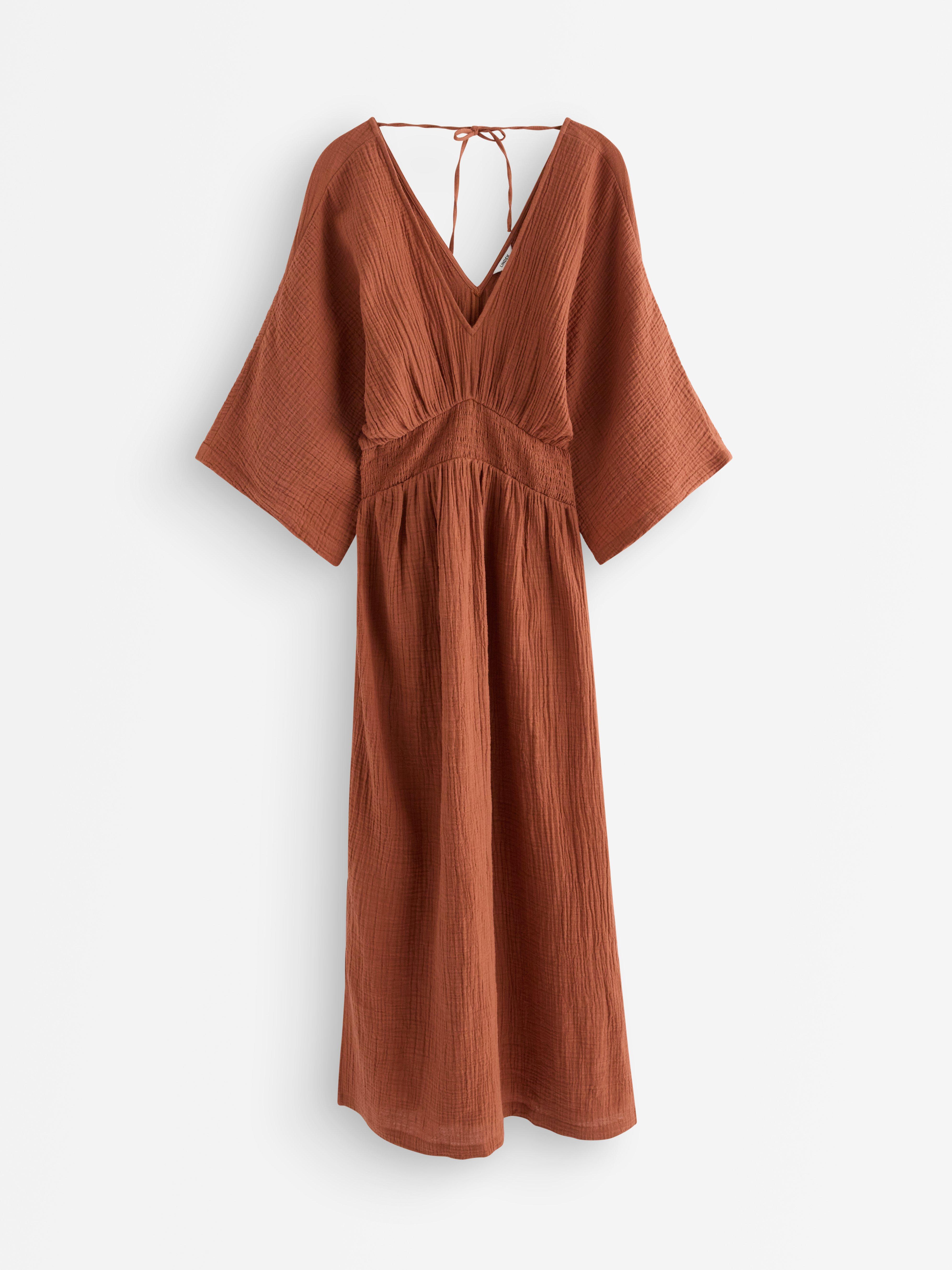 Kjole til gravide - Dame - Oransje