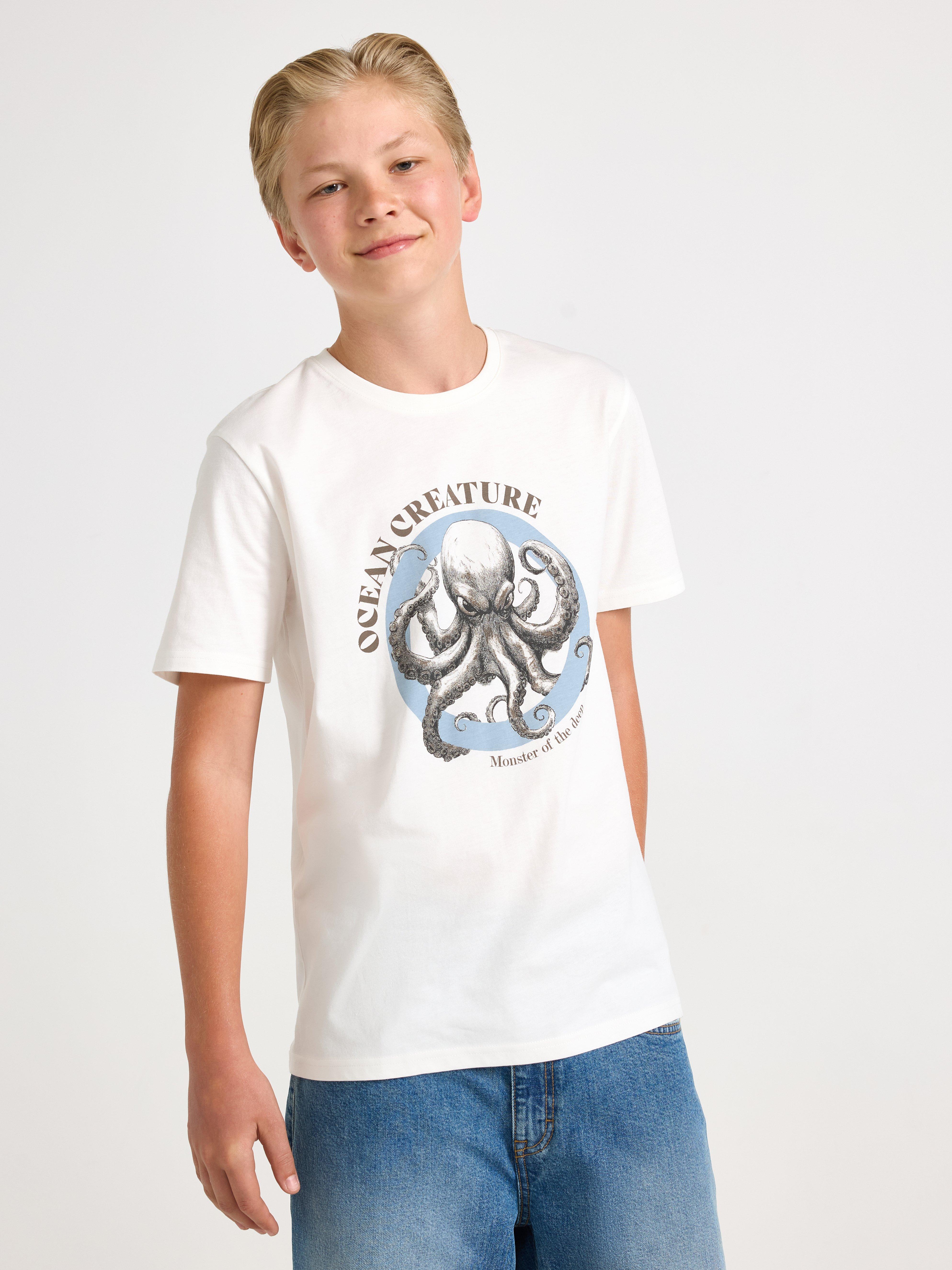 T-shirt - Barn - Hvit