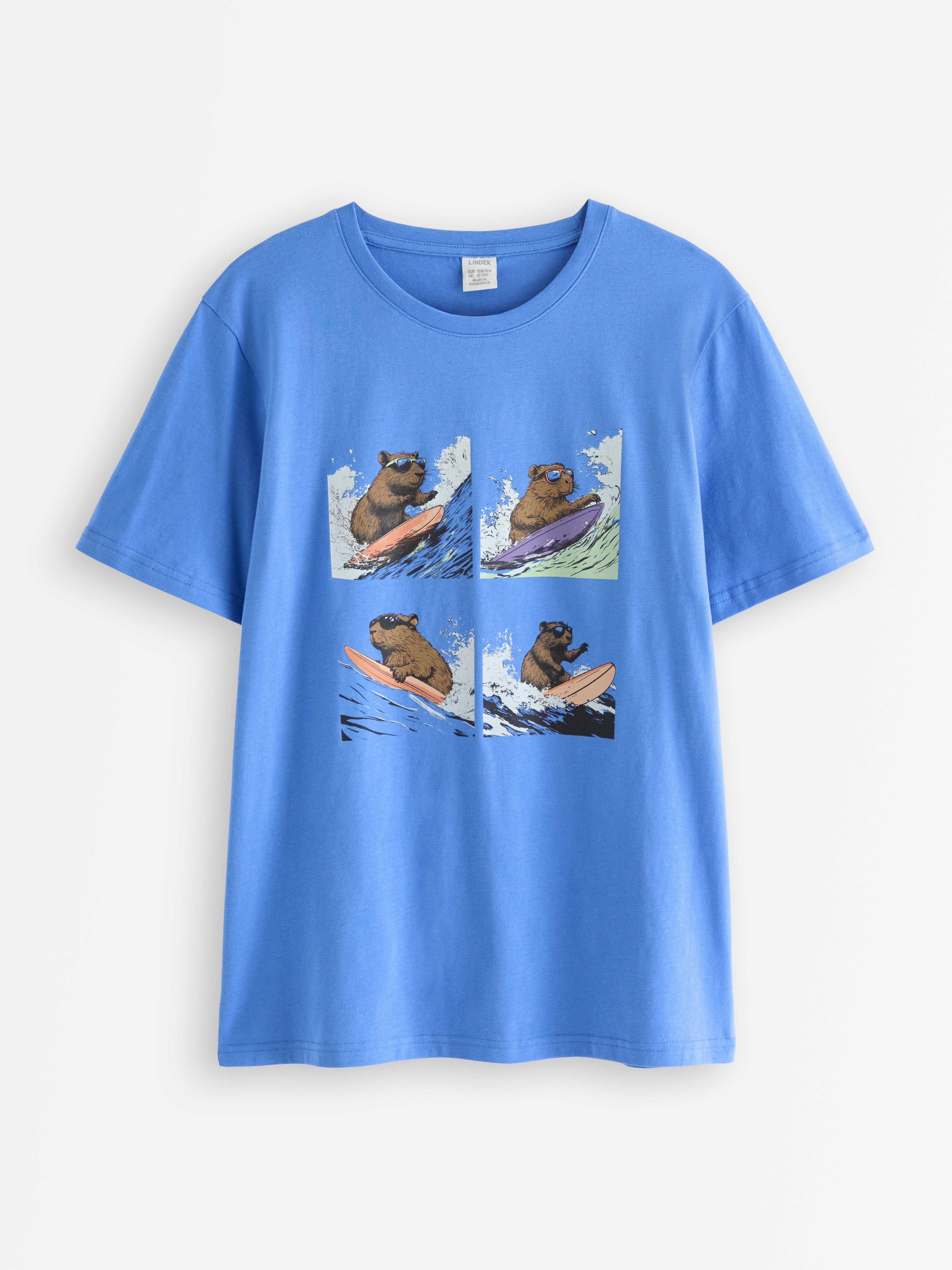 T-shirt - Barn - Blå