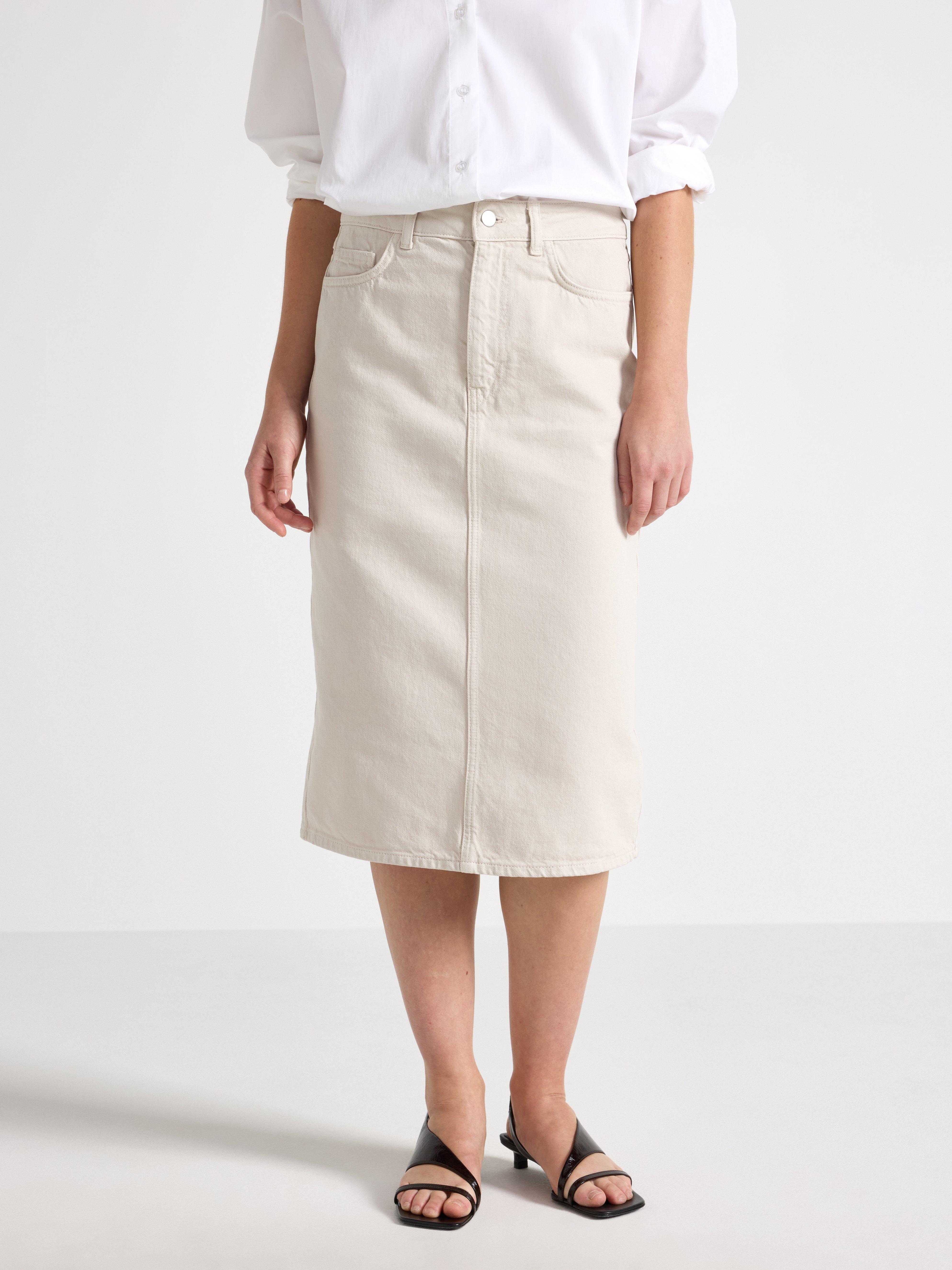 Nederdel - Dame - Beige