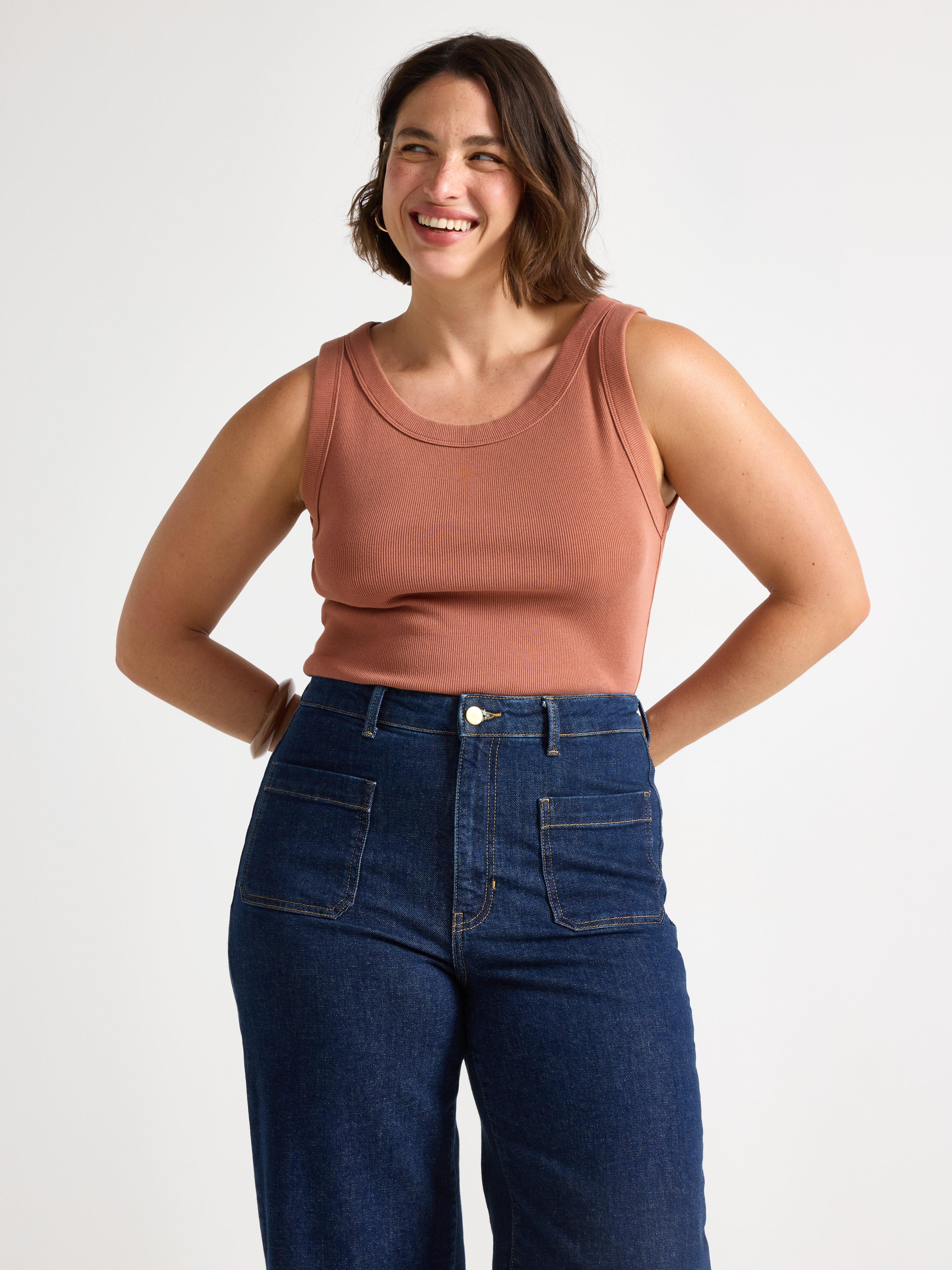 Tanktop - Dame - Orange