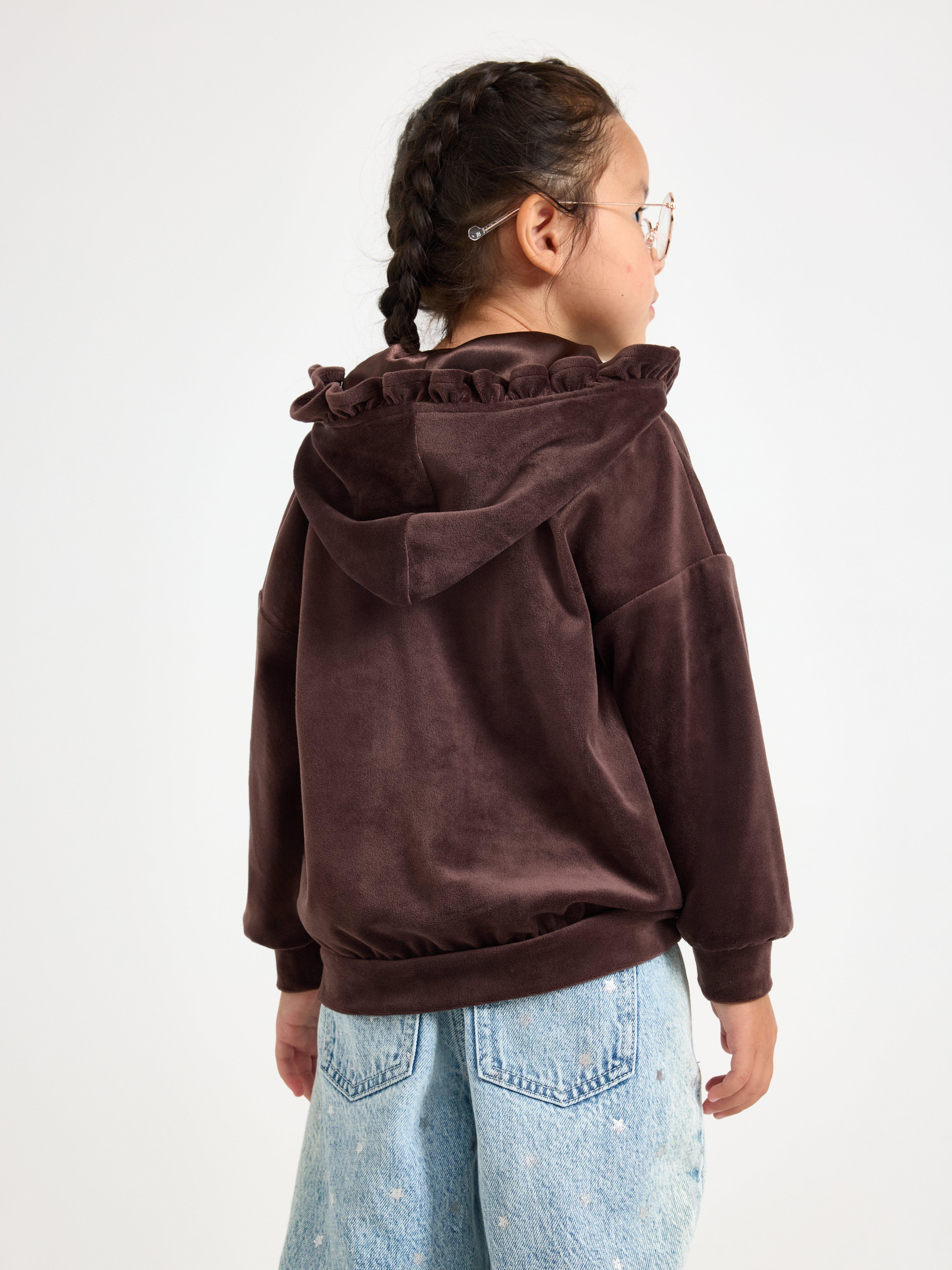 Hooded Jacket -  - Brown