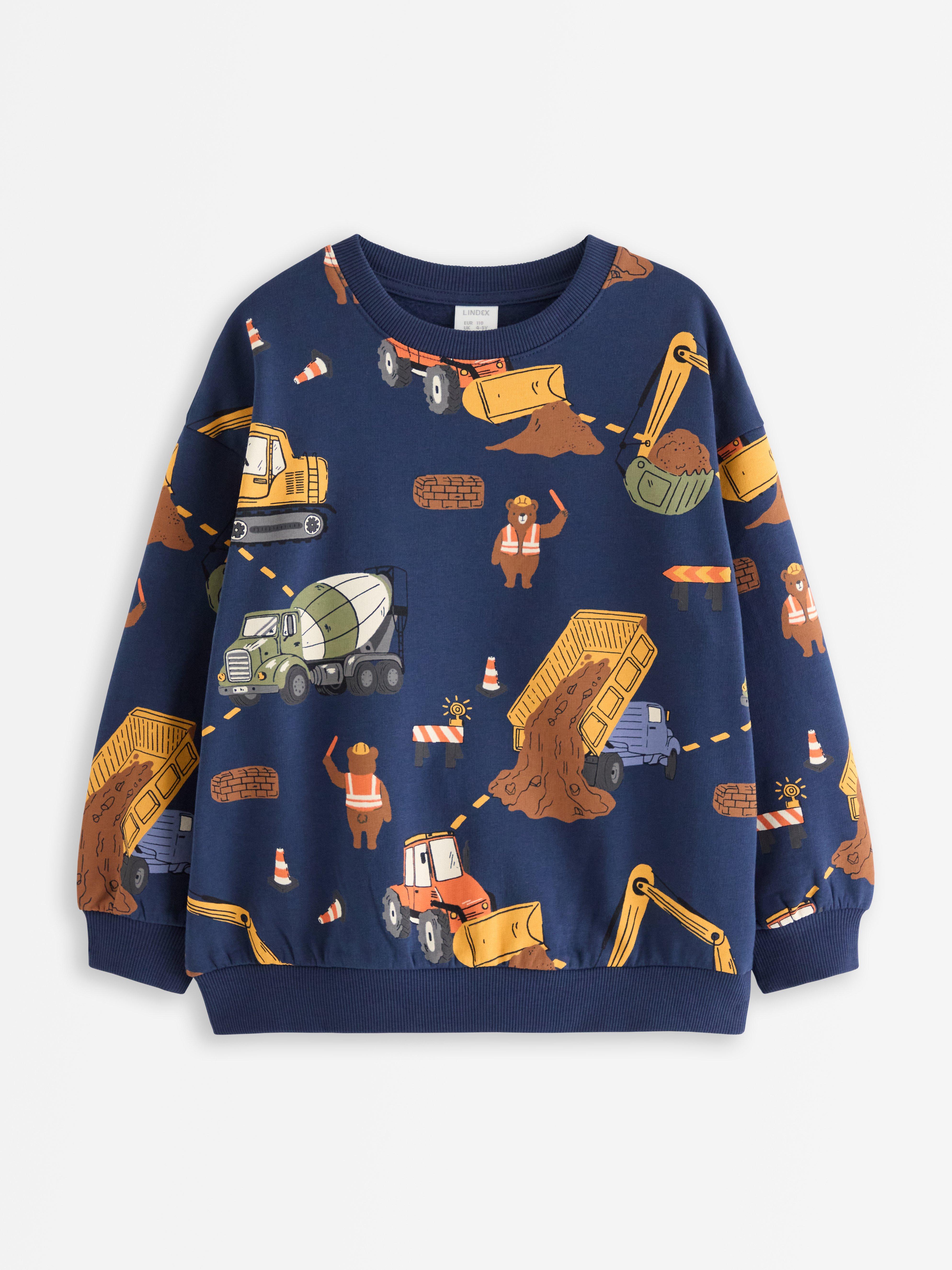Sweatshirt - Barn - Blå
