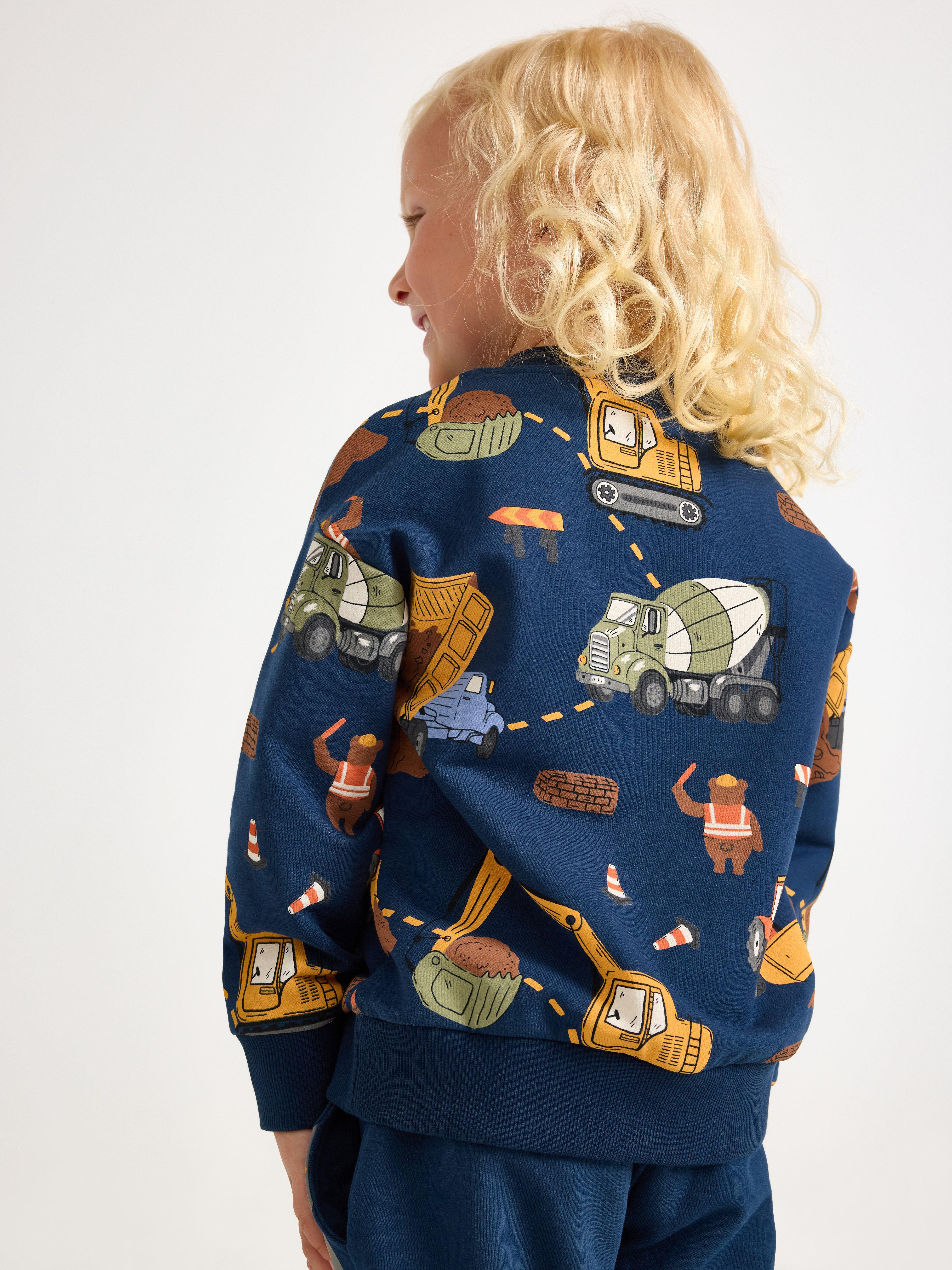 Sweatshirt - Barn - Blå