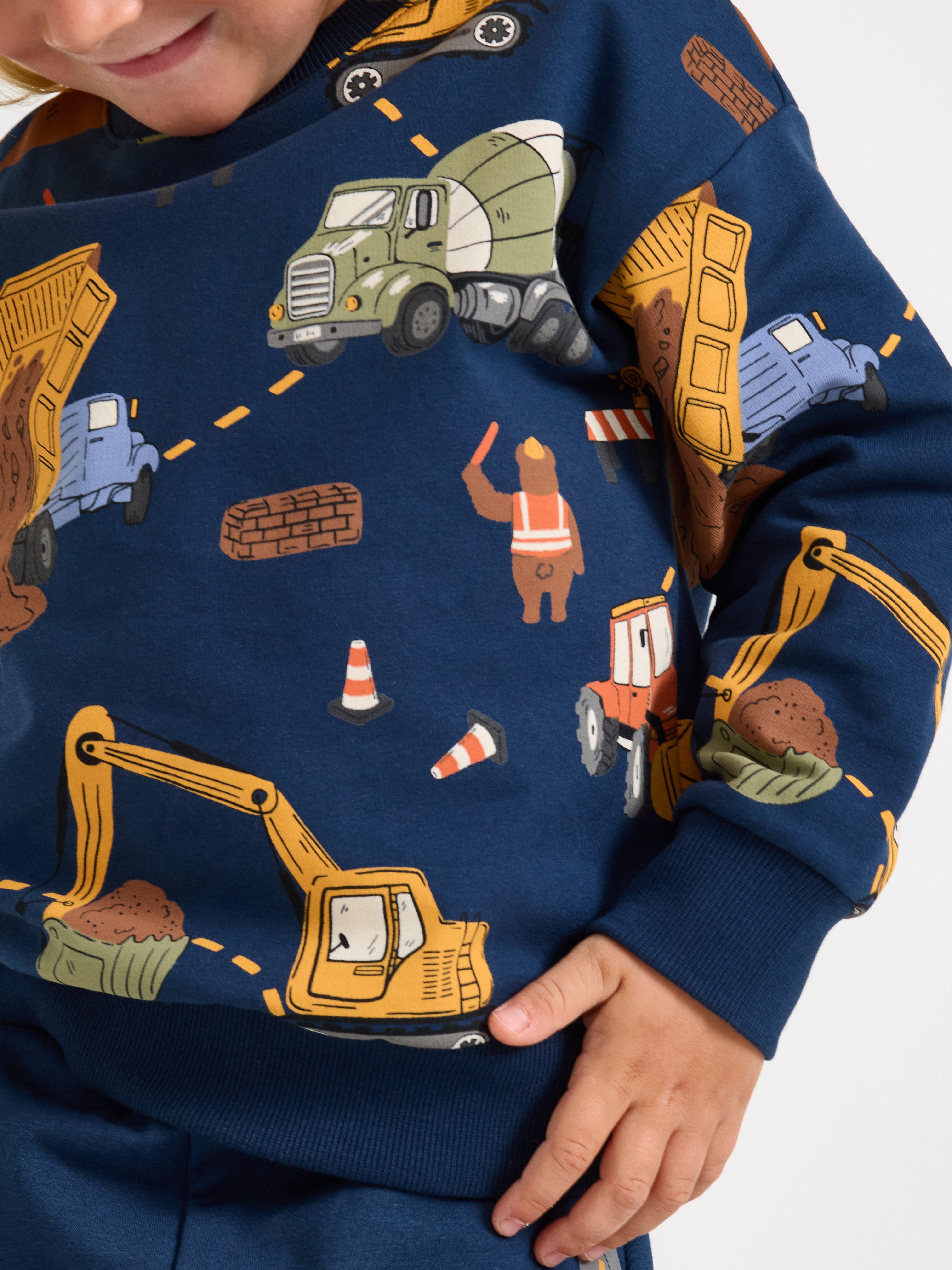 Sweatshirt - Barn - Blå