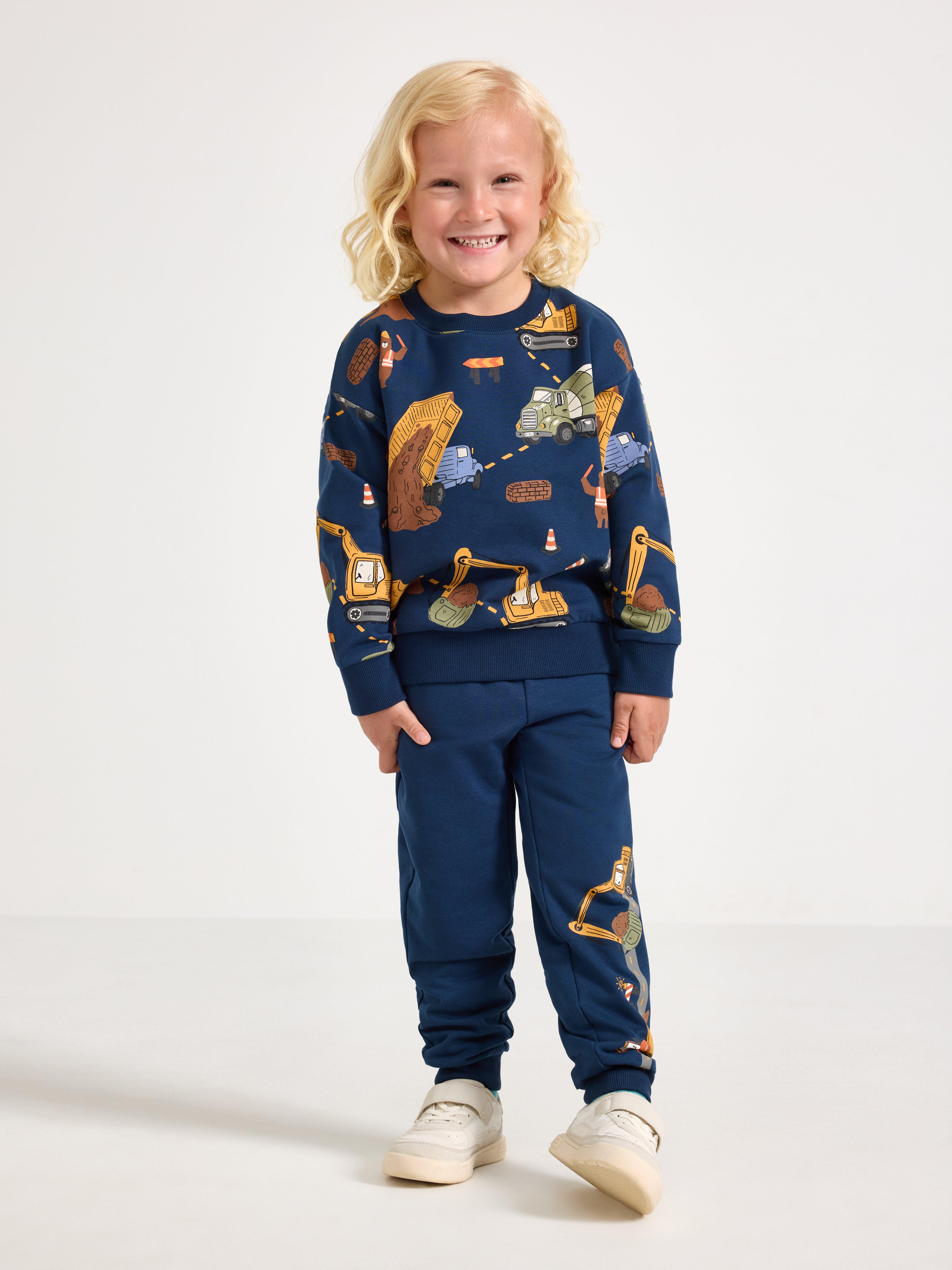 Sweatshirt - Barn - Blå
