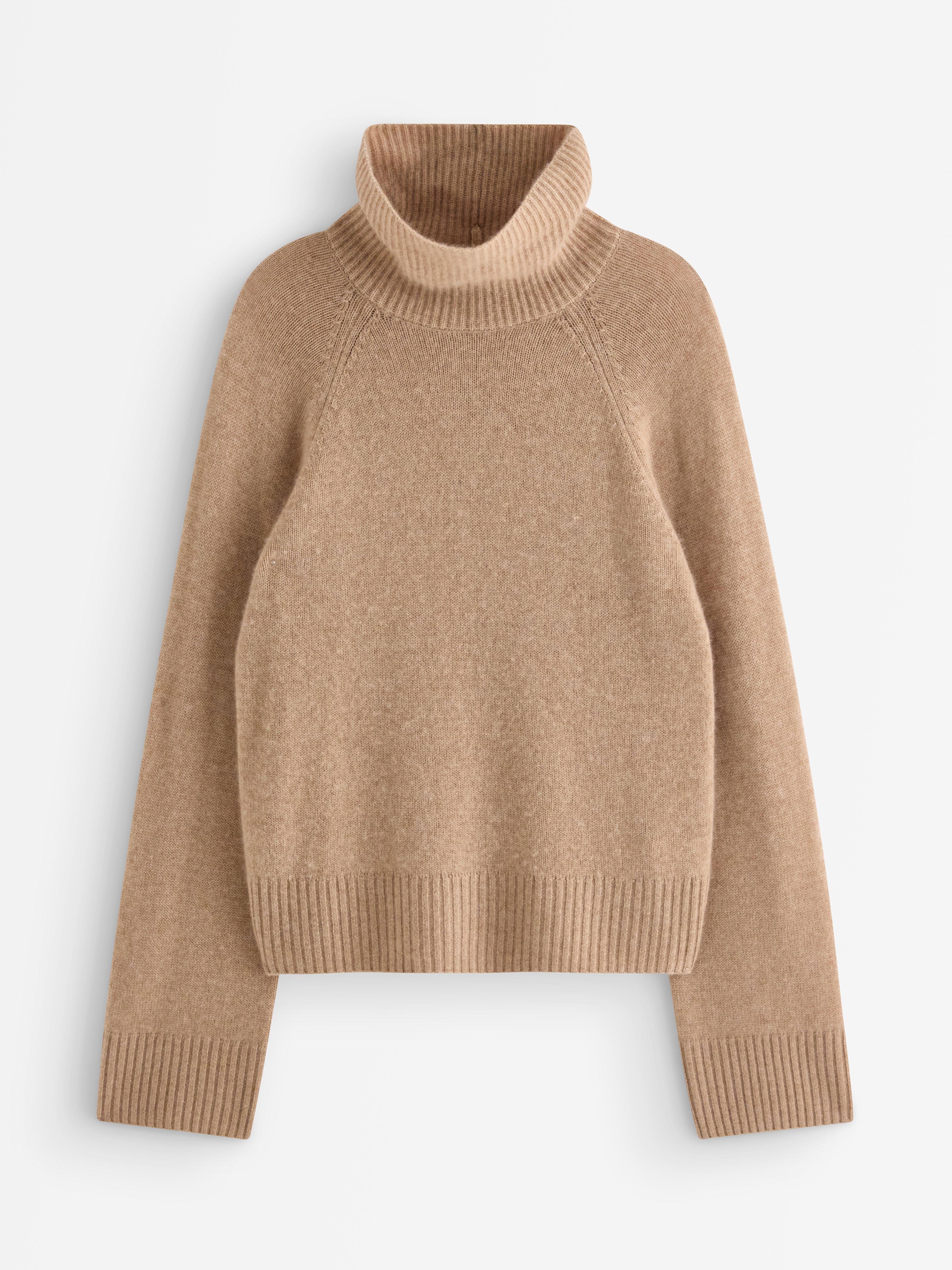 Høyhalset genser - Dame - Beige