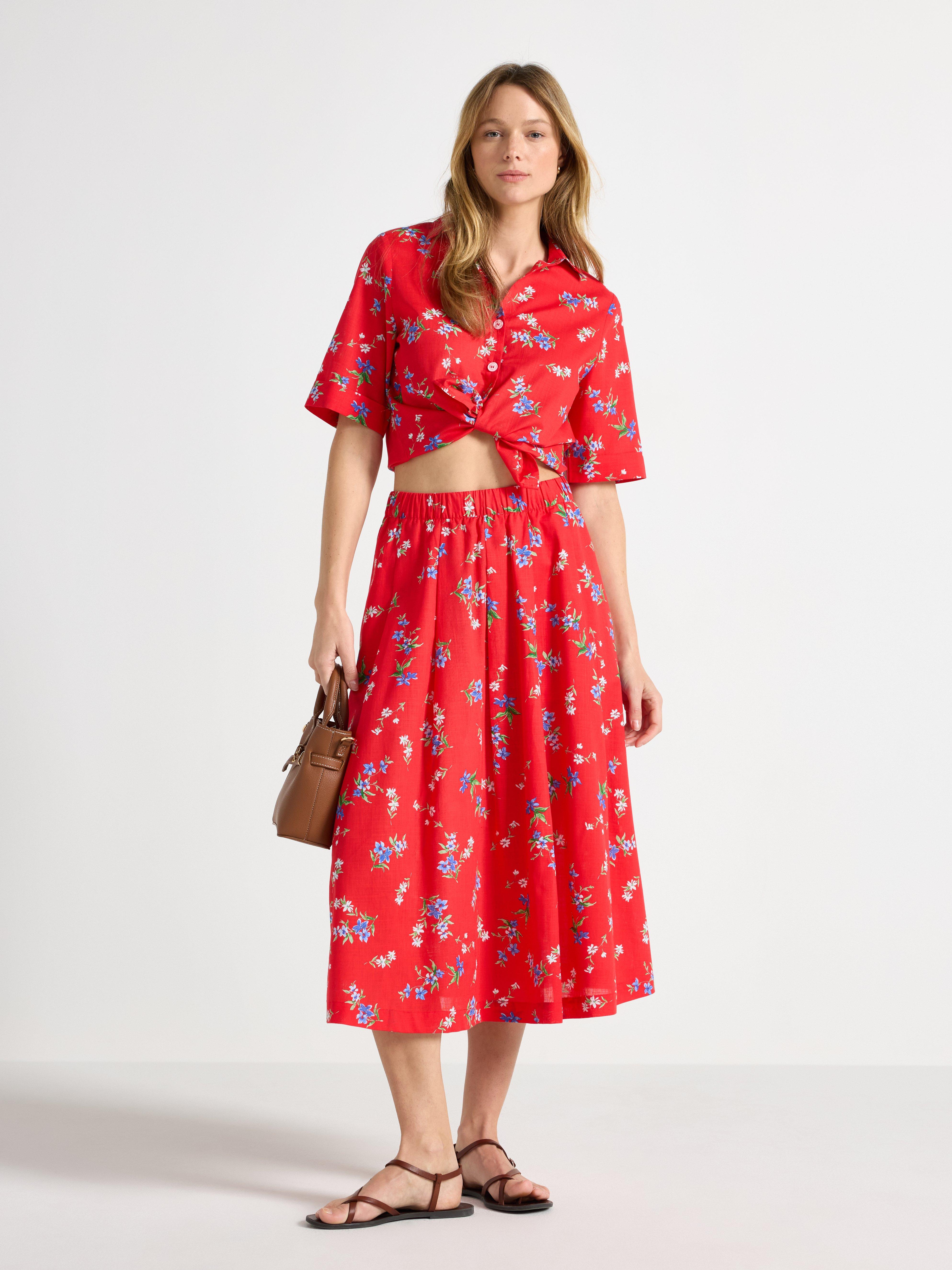 Skirt - Womens Wear - Red