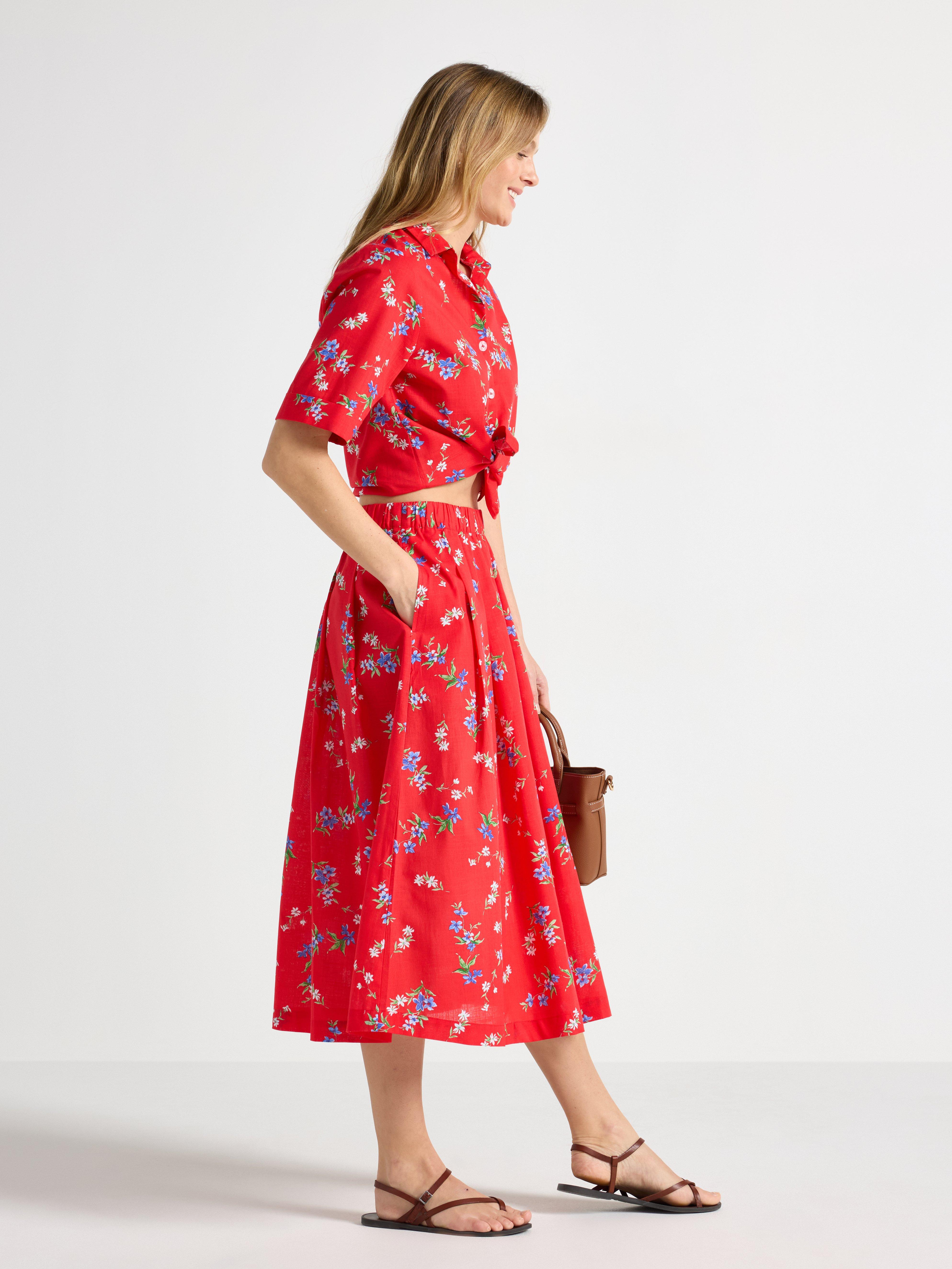 Skirt - Womens Wear - Red