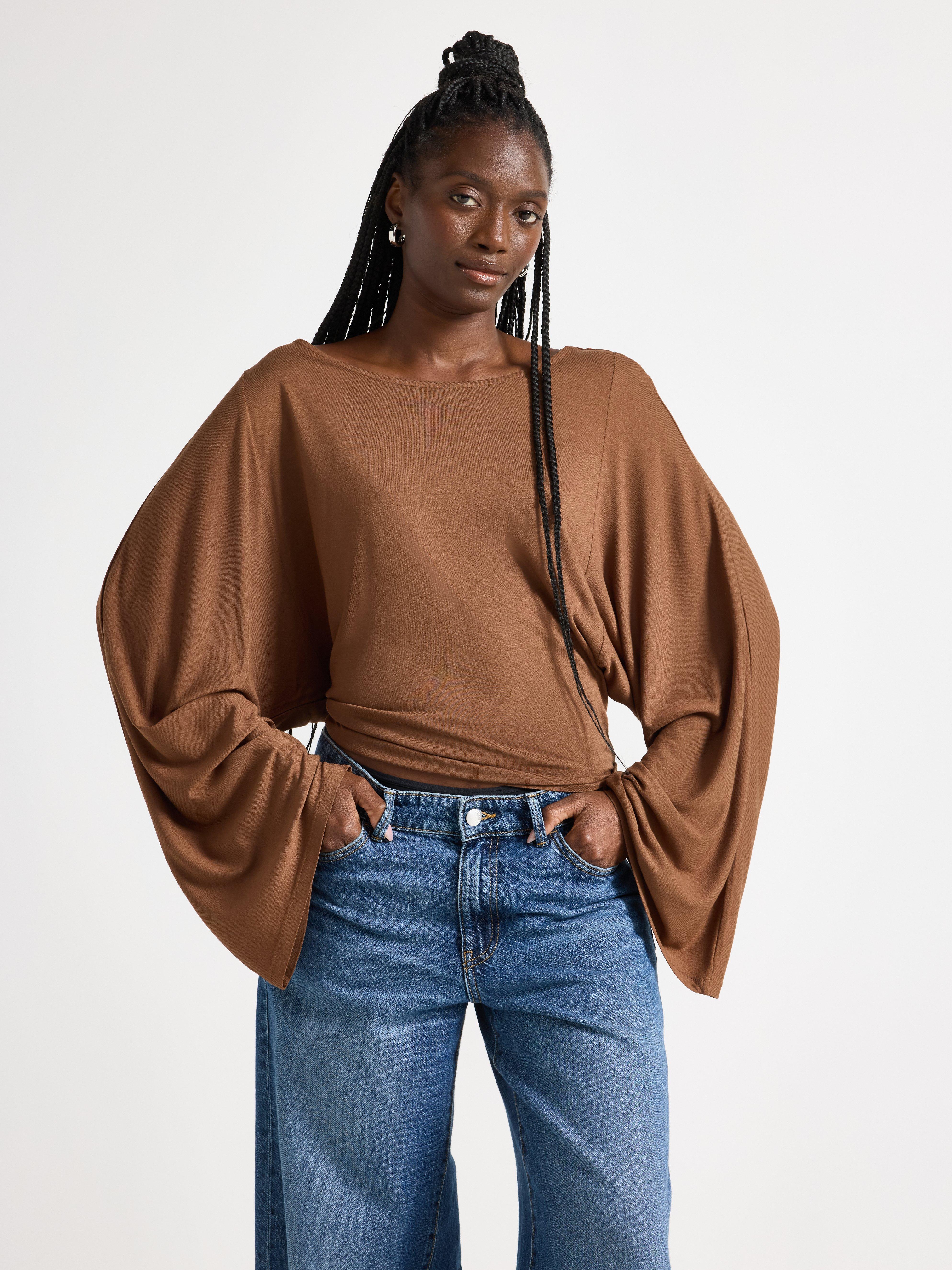Top - Womens Wear - Brown