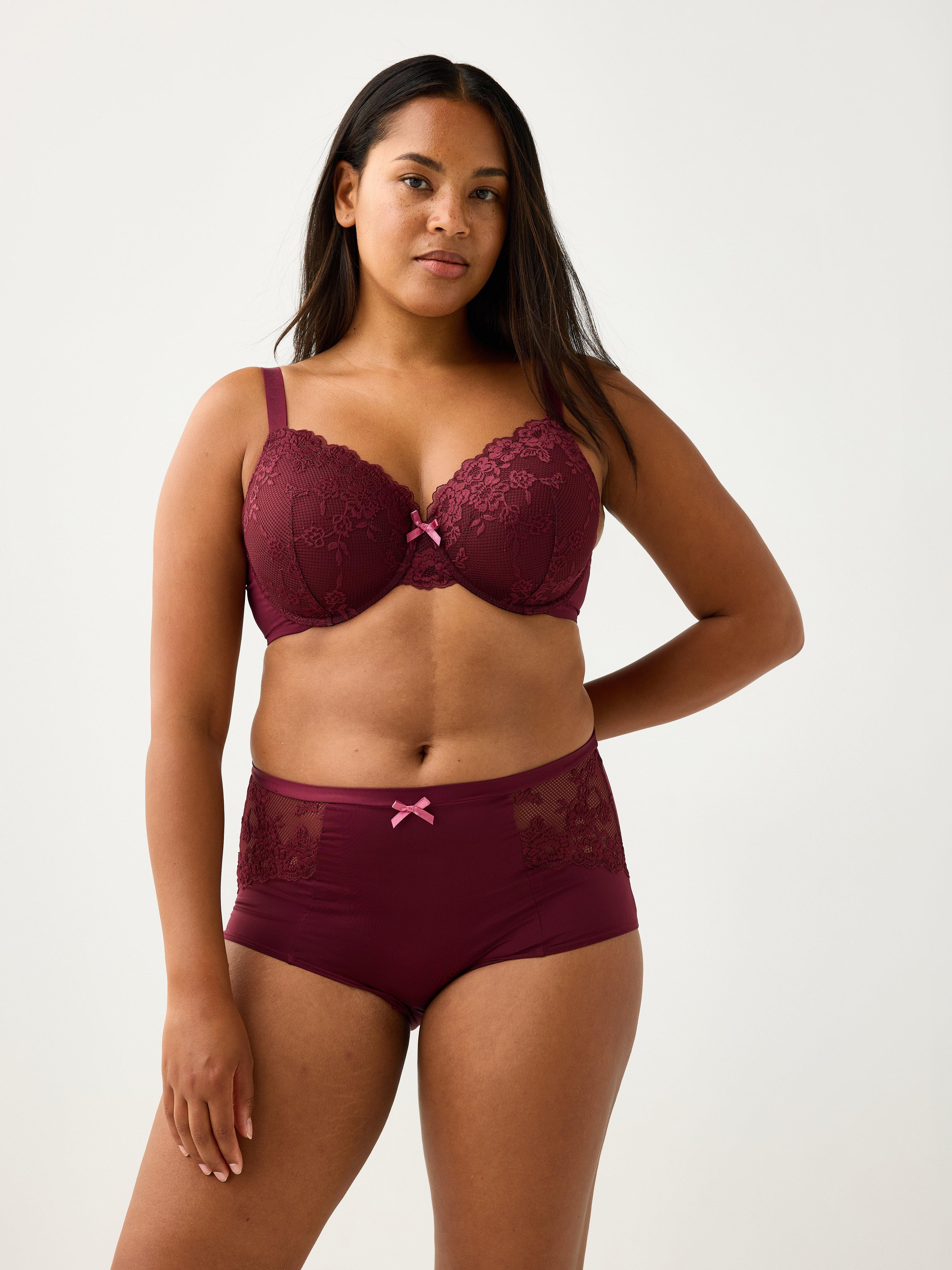 Dahlia t-shirt-bh - Underkläder - Röd
