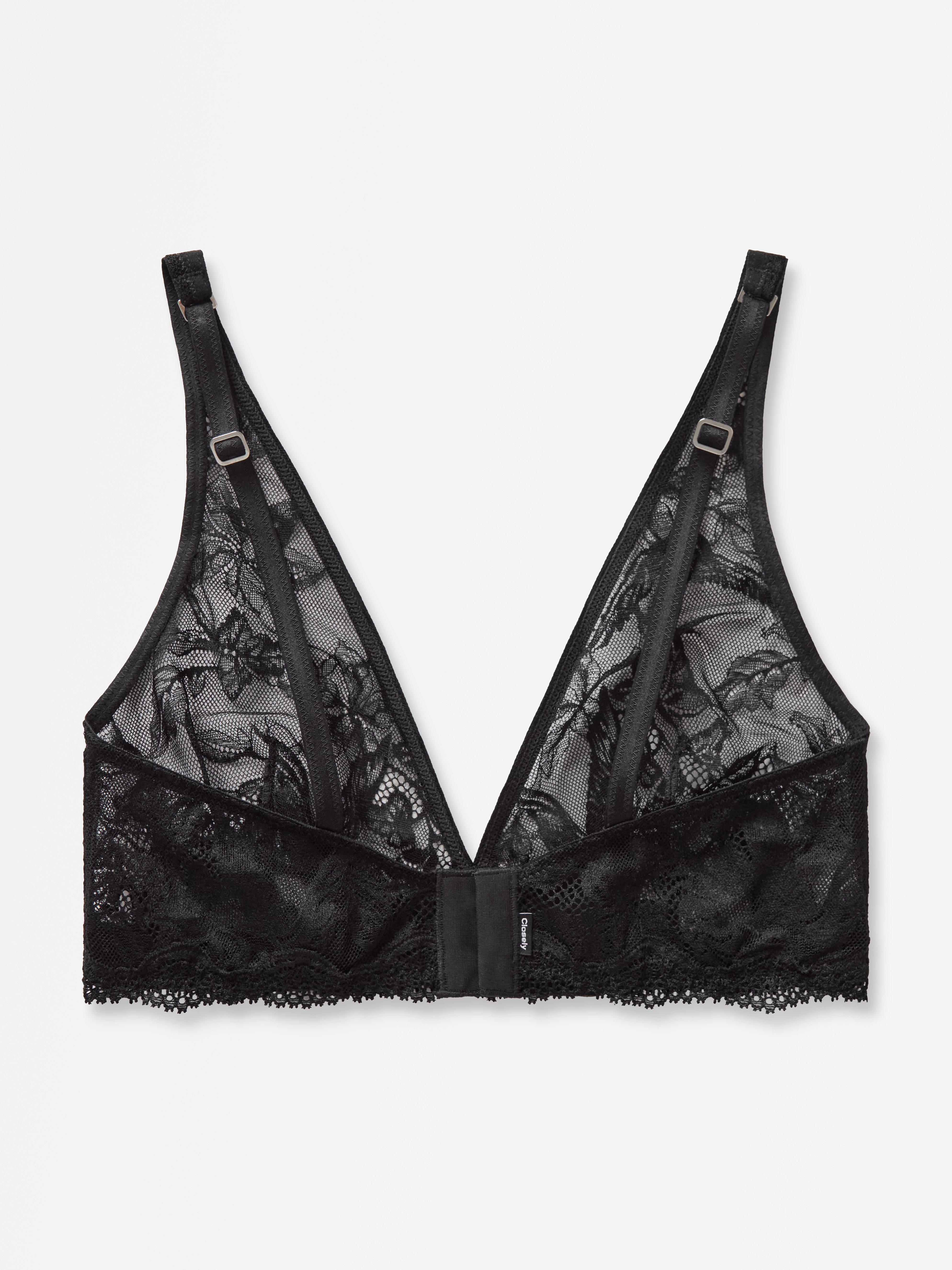 Rintaliivit ilman toppauksia (bralette) - Closely - Musta