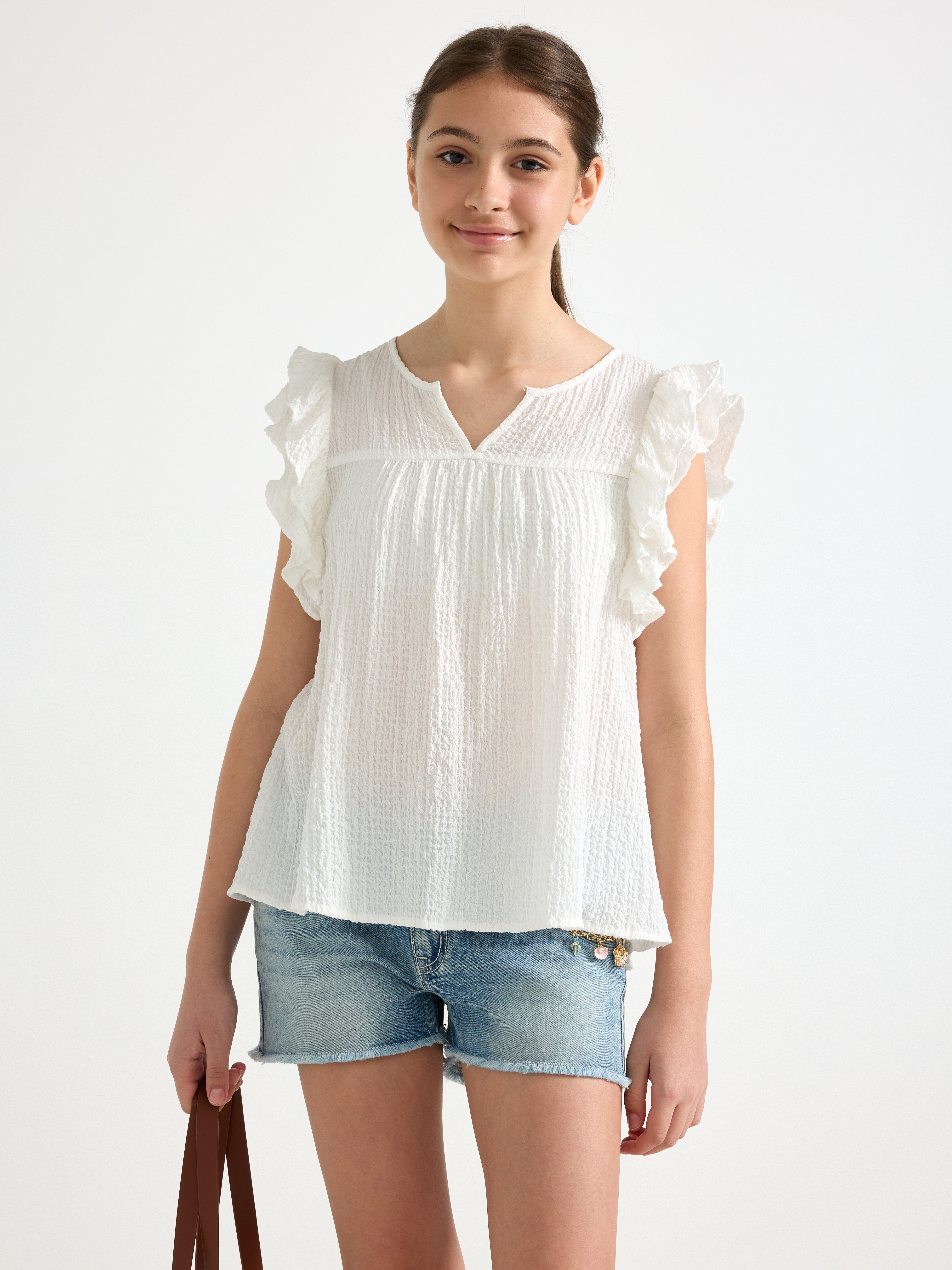 Bluse - Barn - Hvit