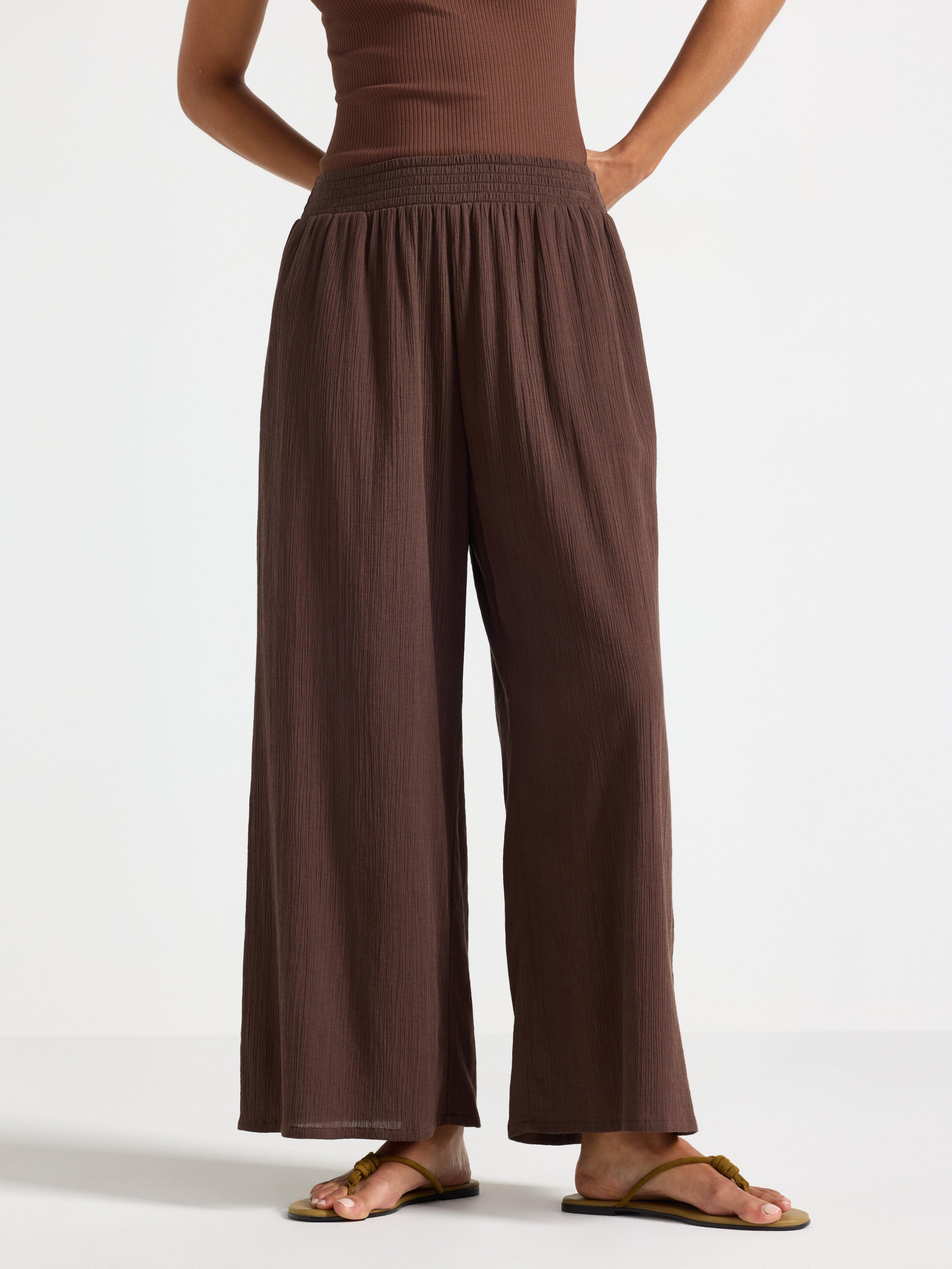 Trousers - Womens Wear - Brown