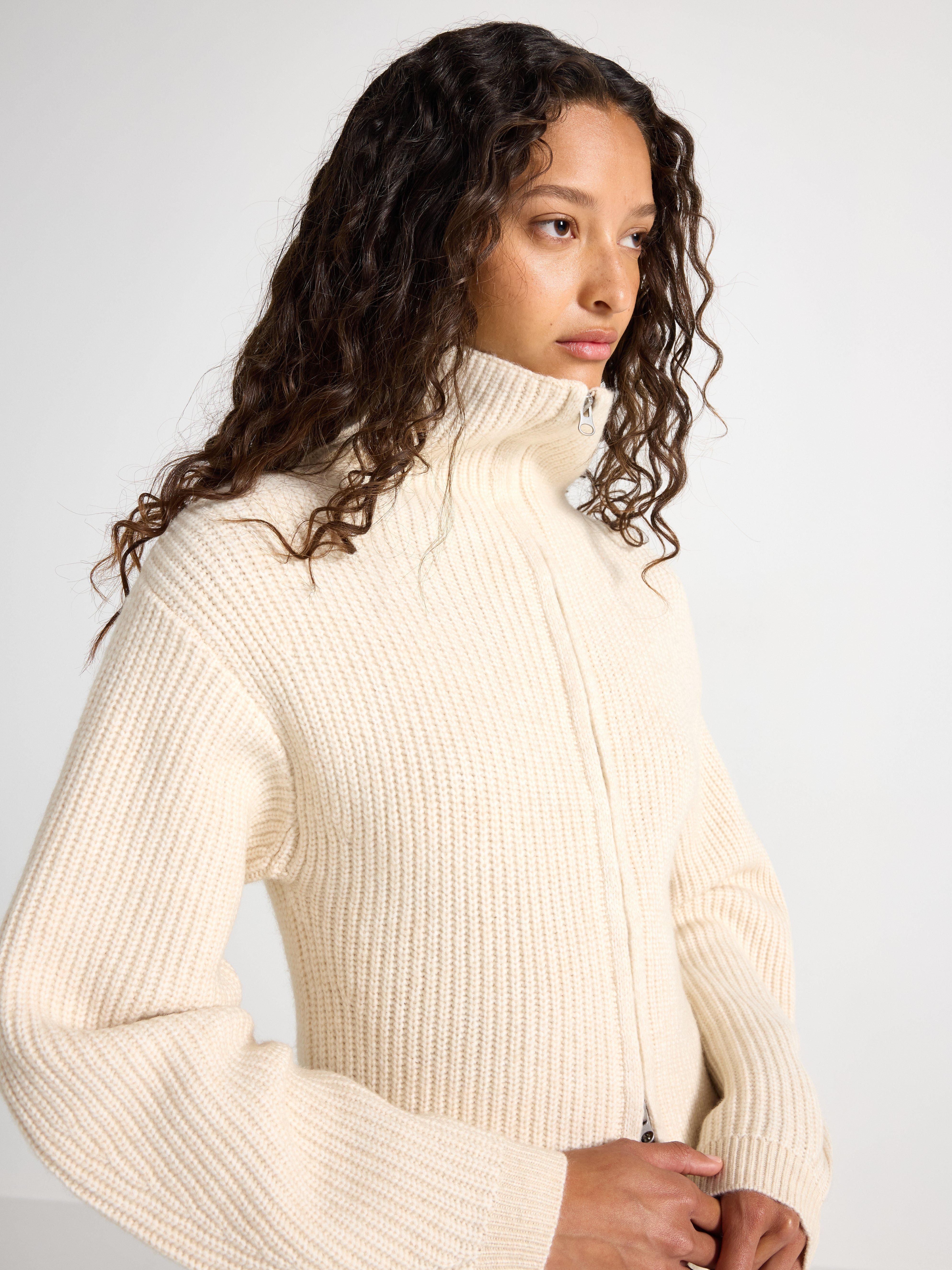 Cardigan - Dame - Beige