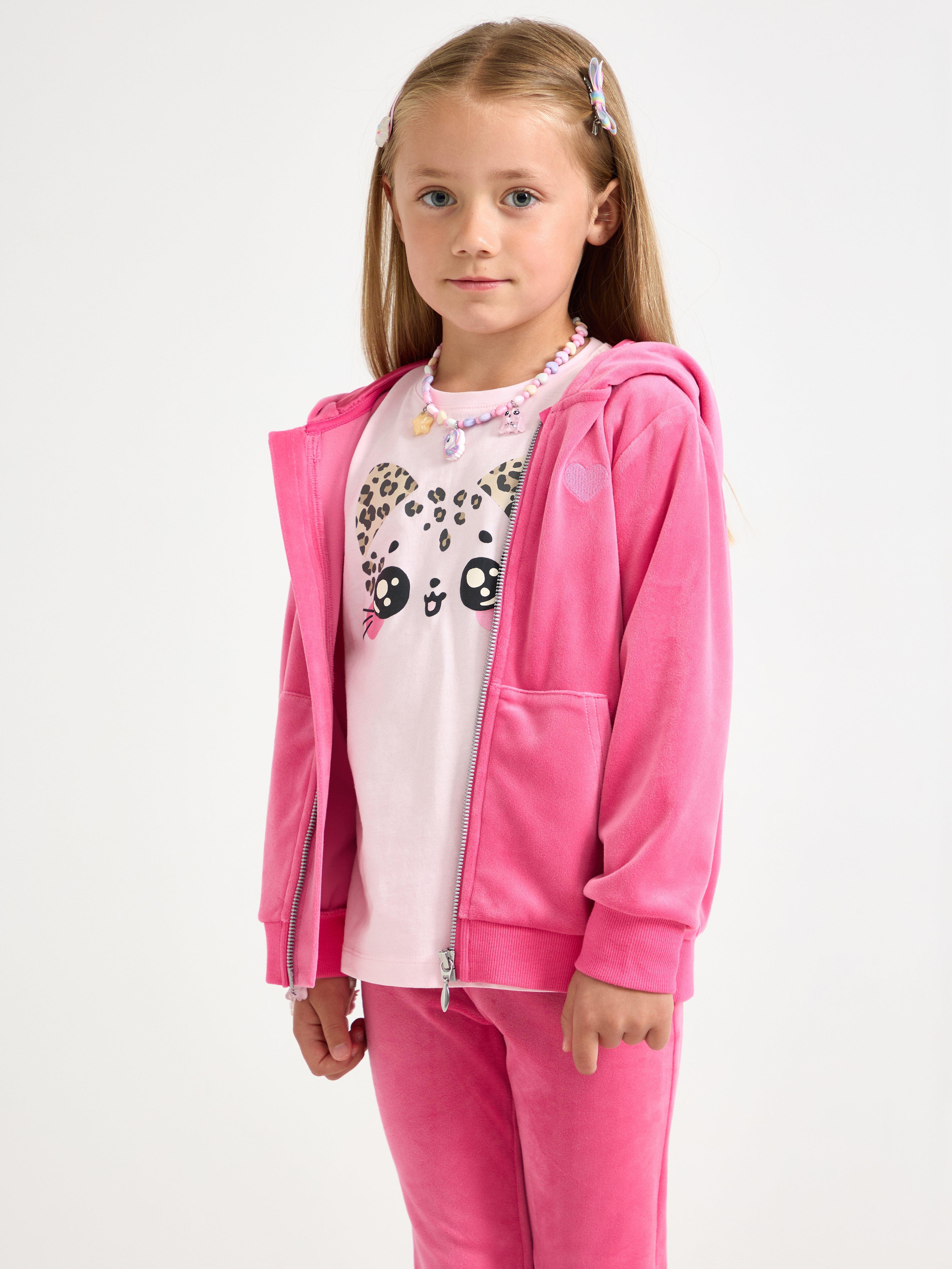 Hooded Jacket - Kids Wear - Pink
