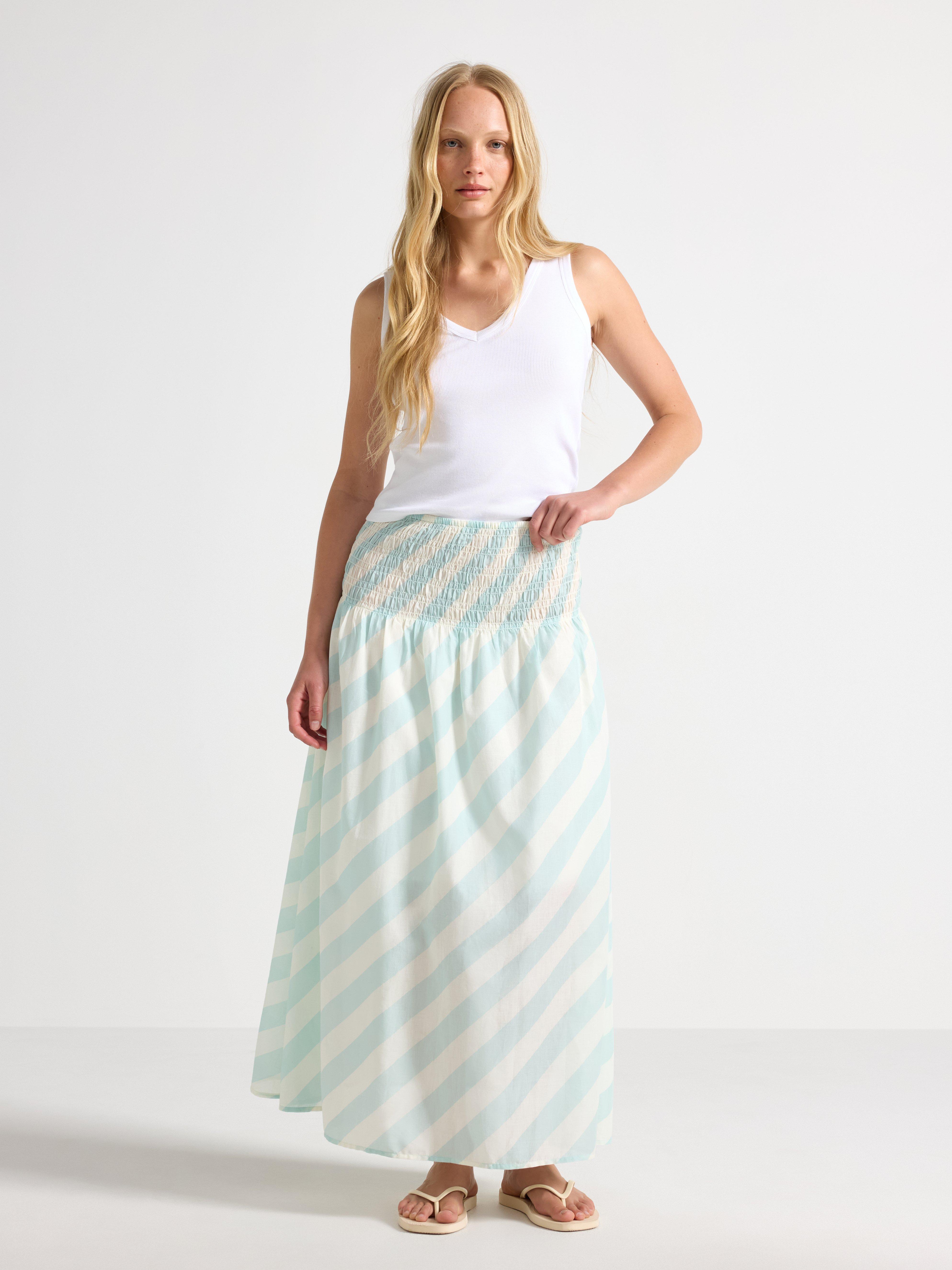 Maxi-nederdel - Dame - Aqua