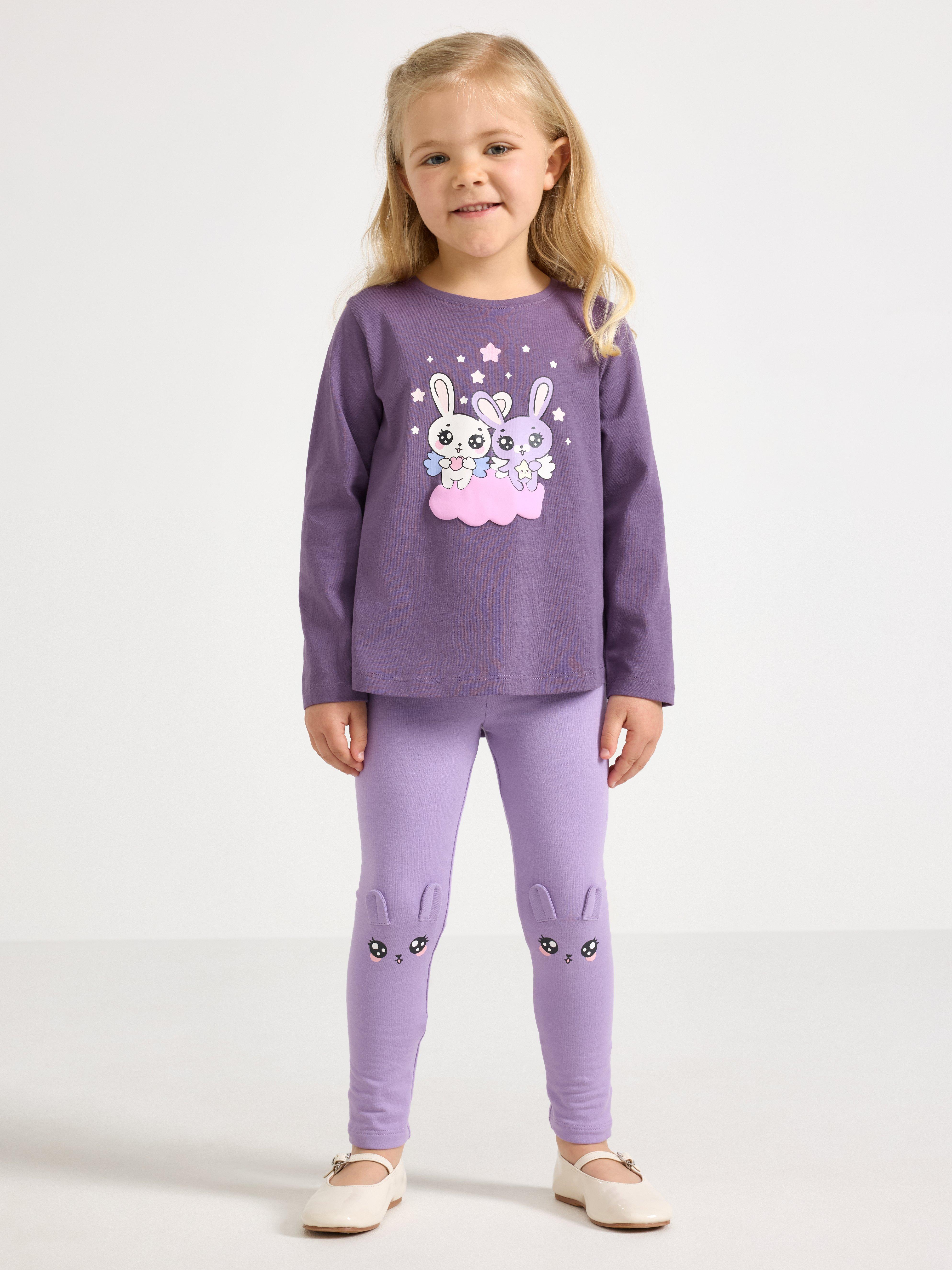 Leggings - Barn - Lila