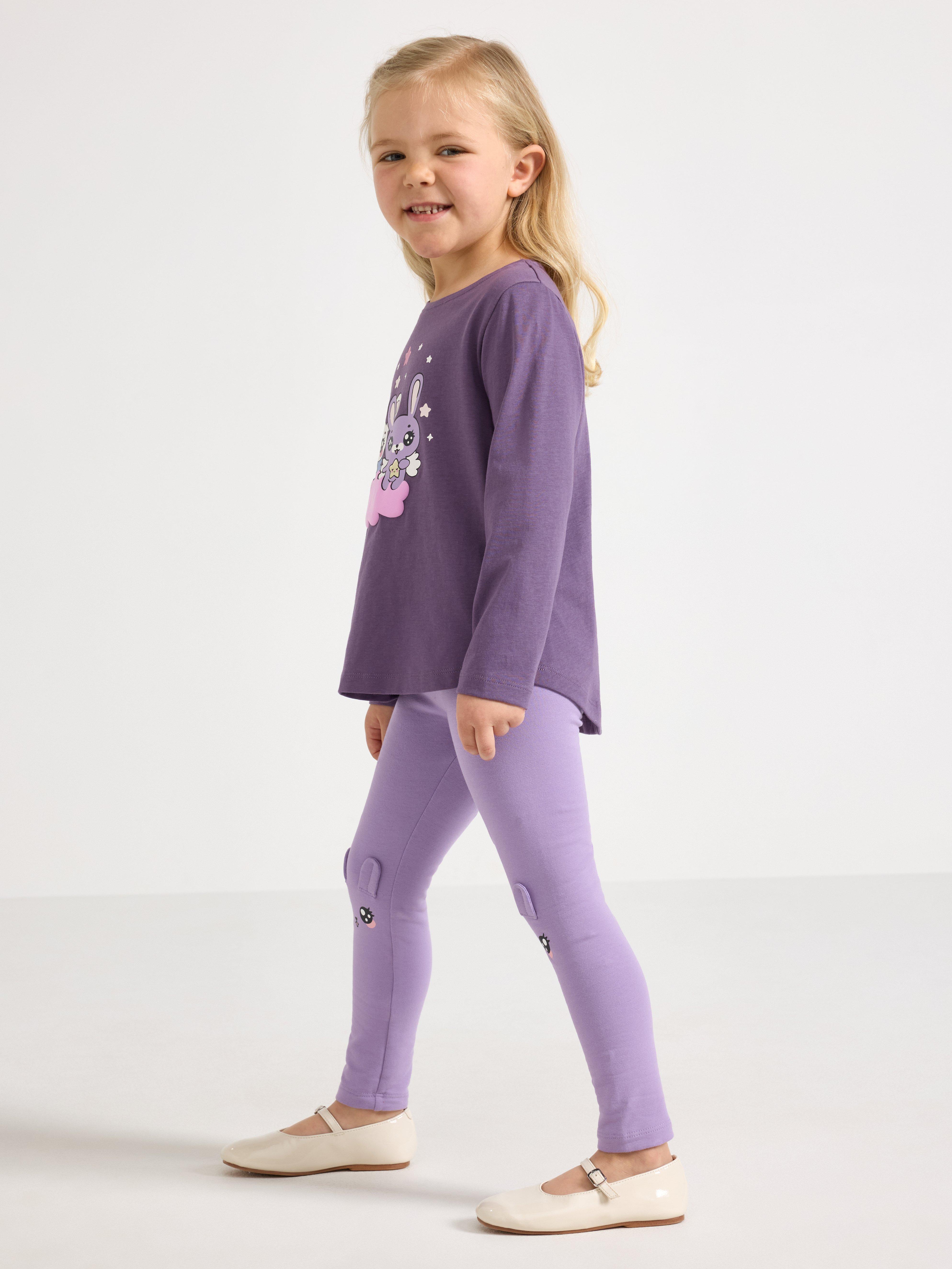 Leggings - Barn - Lilla