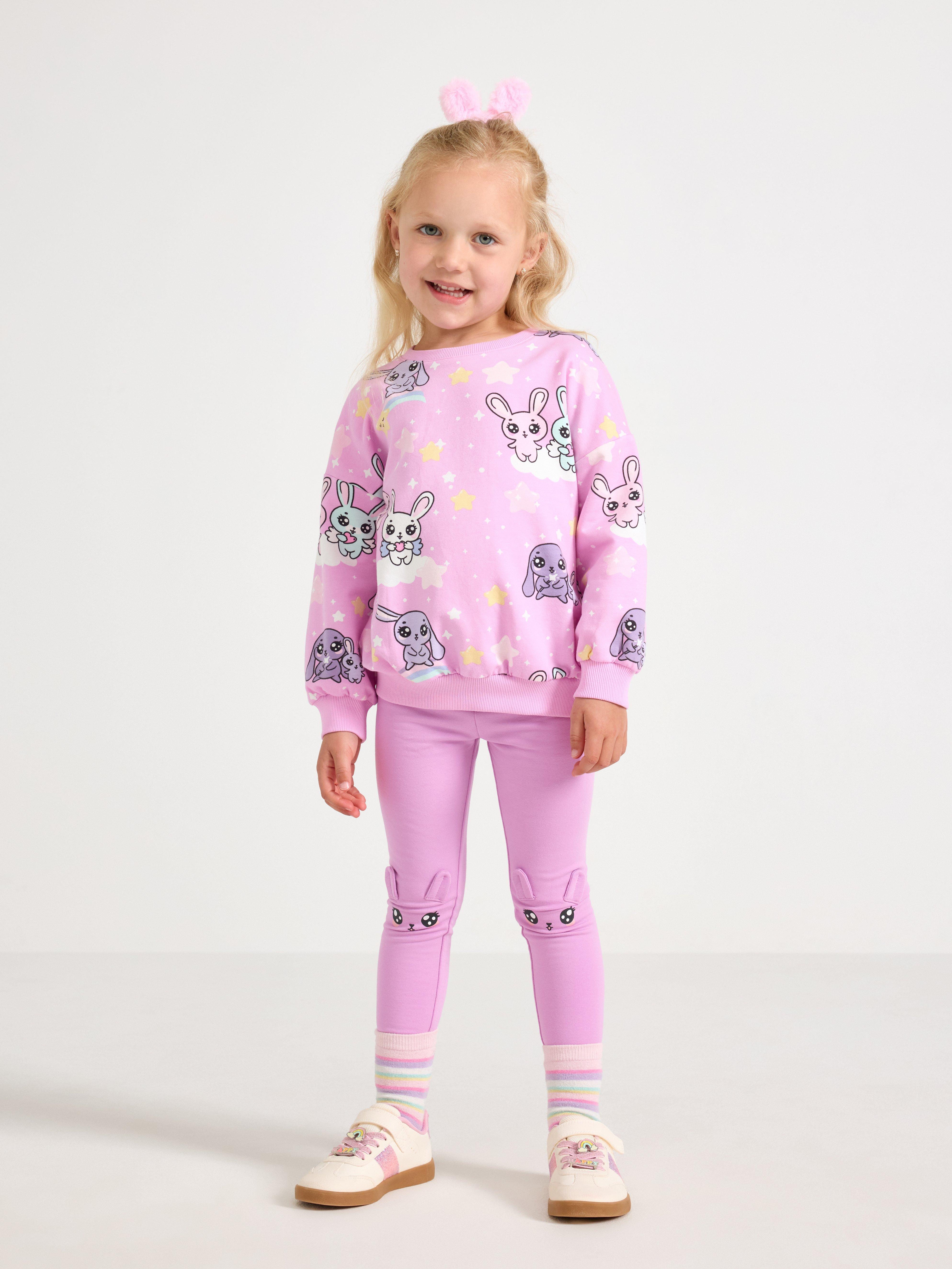 Leggings - Børn - Lilla