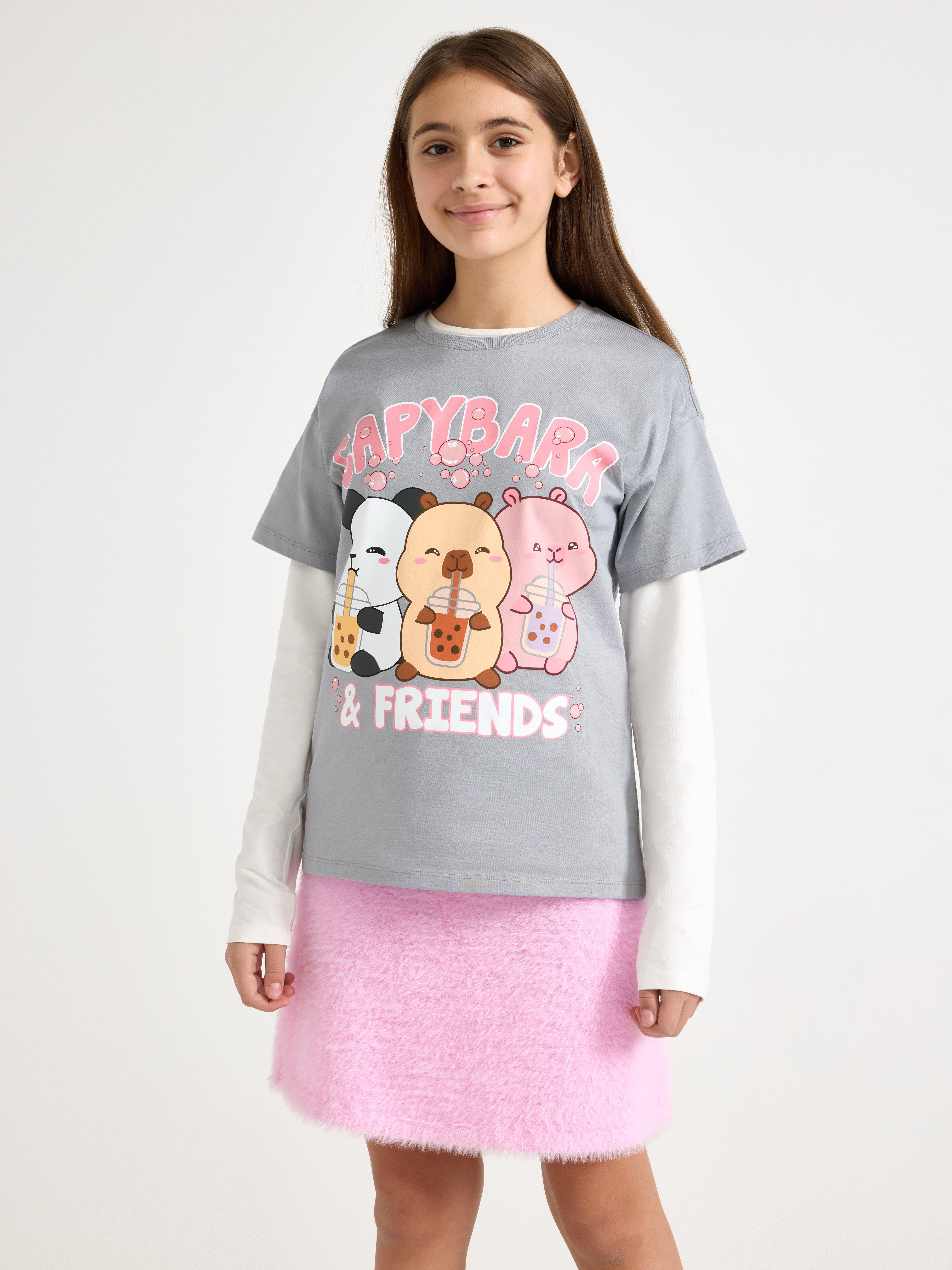 T-shirt - Barn - Grå