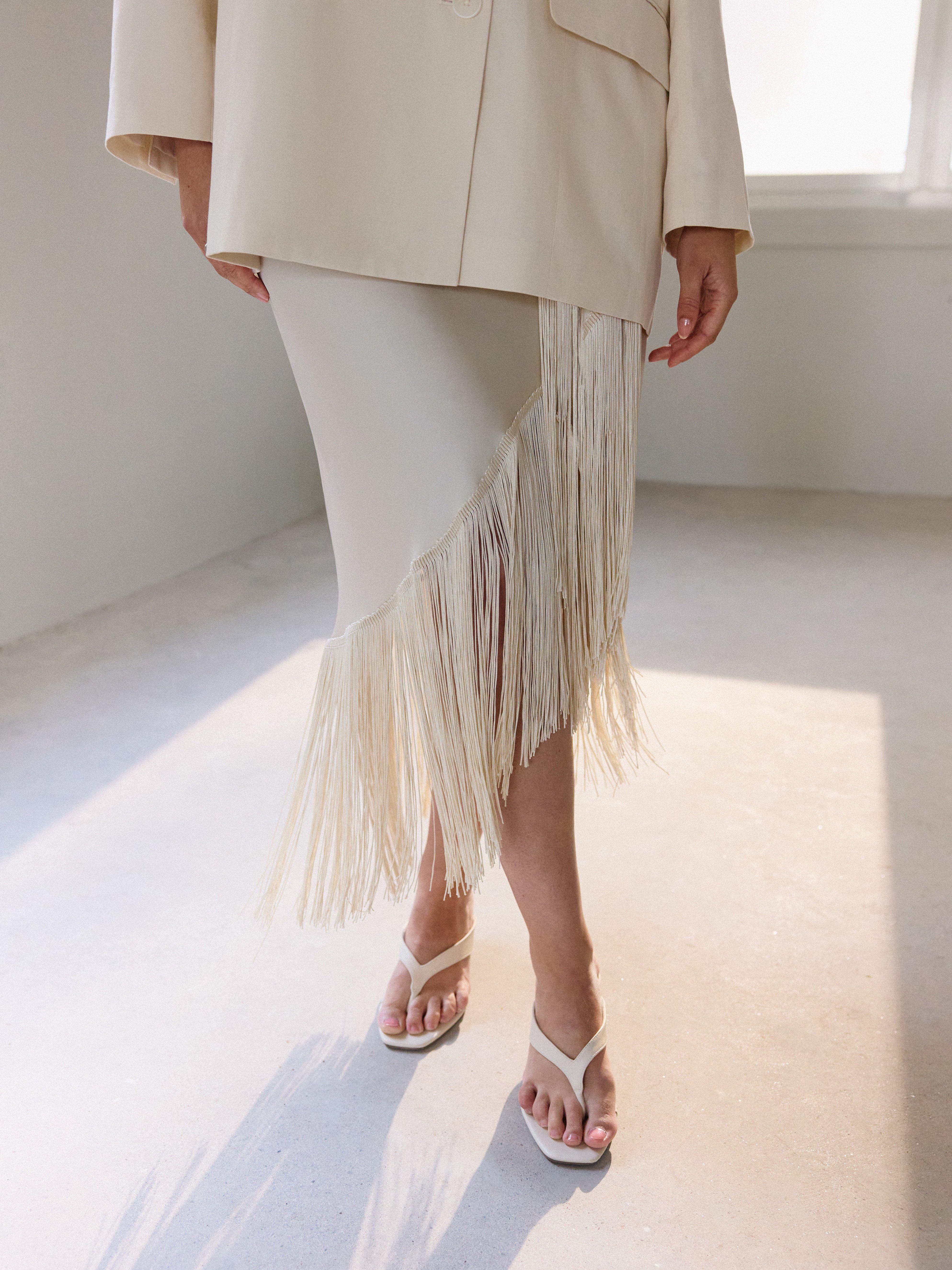 Nederdel - Dame - Beige